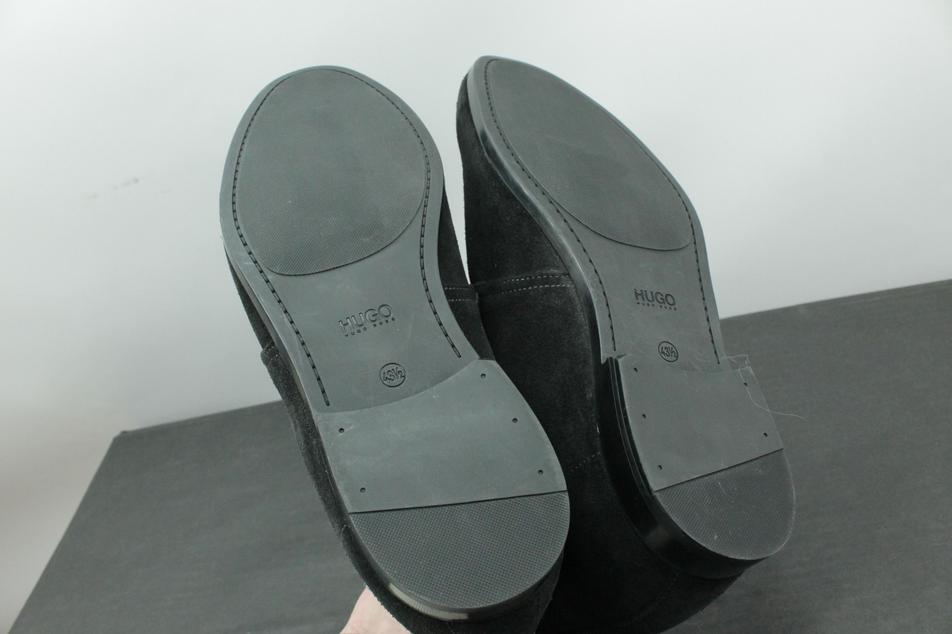 Designer × Hugo Boss Hugo Boss Black Suede Leather Casual Shoes Size US 10 / EU 43 - 9 Thumbnail