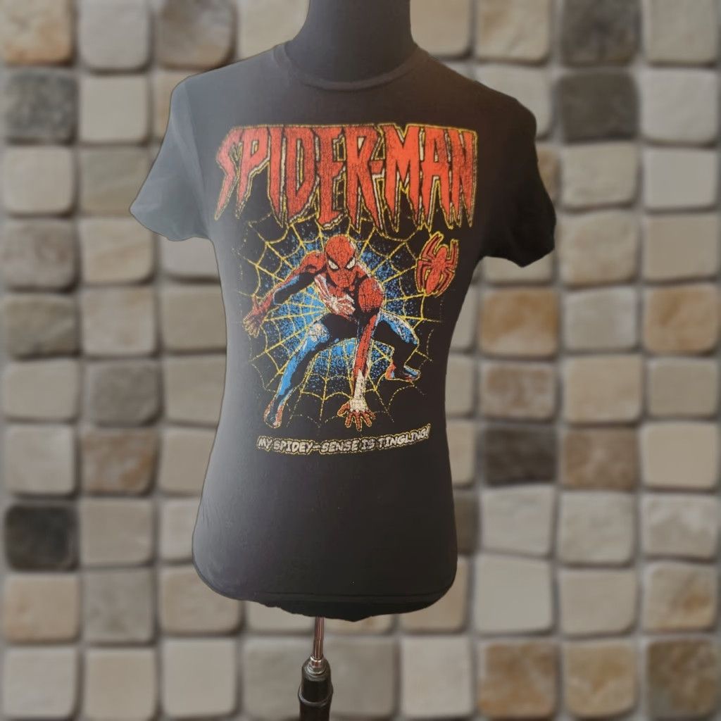 Vintage Spiderman My Spidey Sense Is Tingling Web Walk Retro Marvel T-Shirt Mens Small Size US S / EU 44-46 / 1 - 1 Thumbnail
