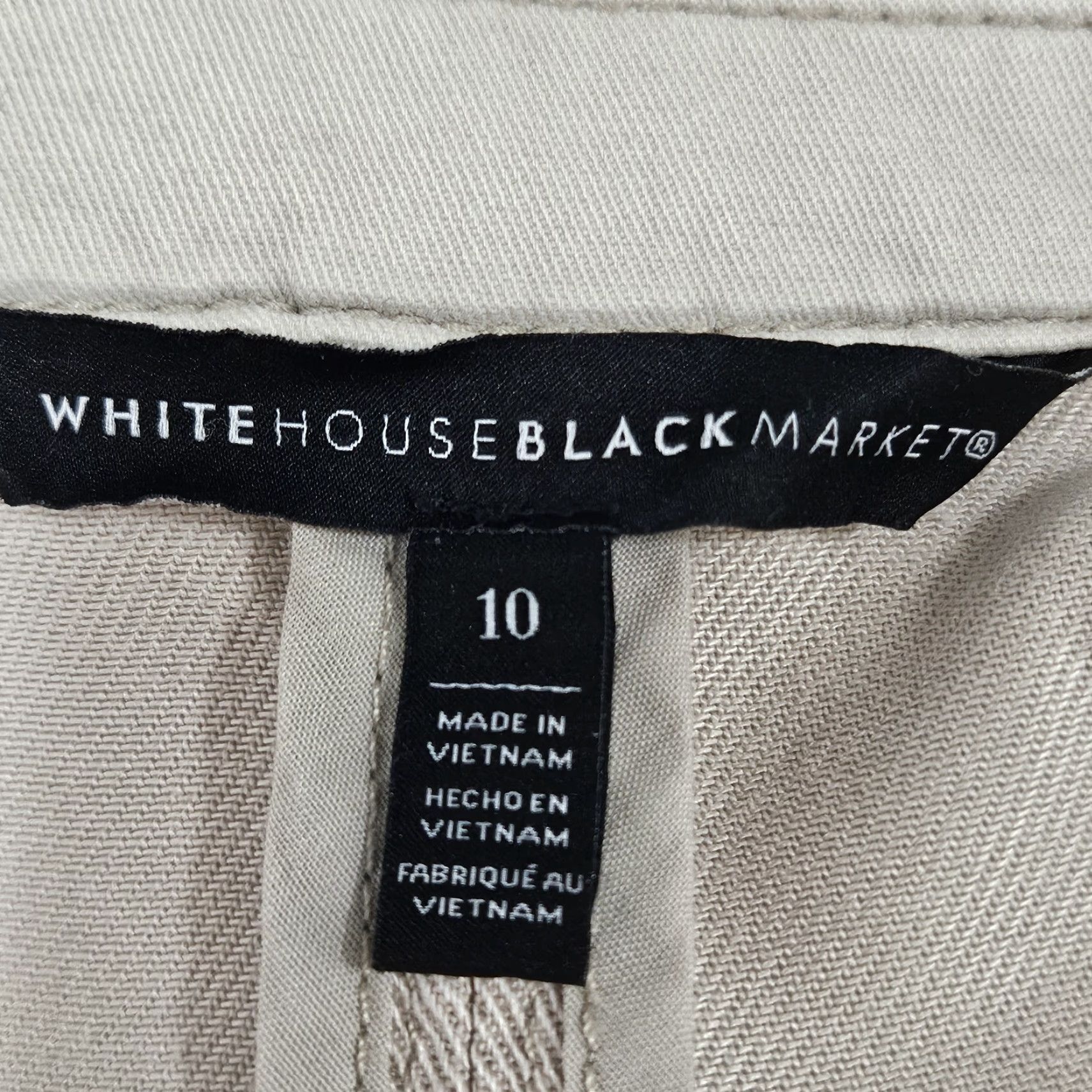 White House Black Market White House Black Market Beige Lace Long Sleeve Buttoned Utililty Jacket 10 Womens Size L / US 10 / IT 46 - 3 Thumbnail