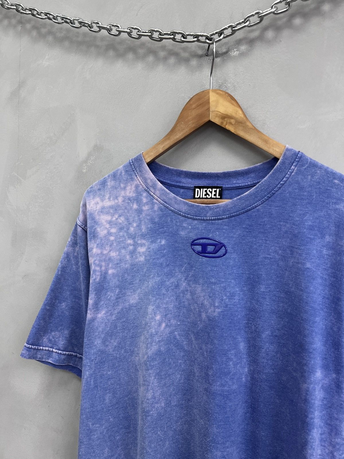Diesel Diesel Blue Tee Oversize washed centre logo Style Size US M / EU 48-50 / 2 - 4 Thumbnail