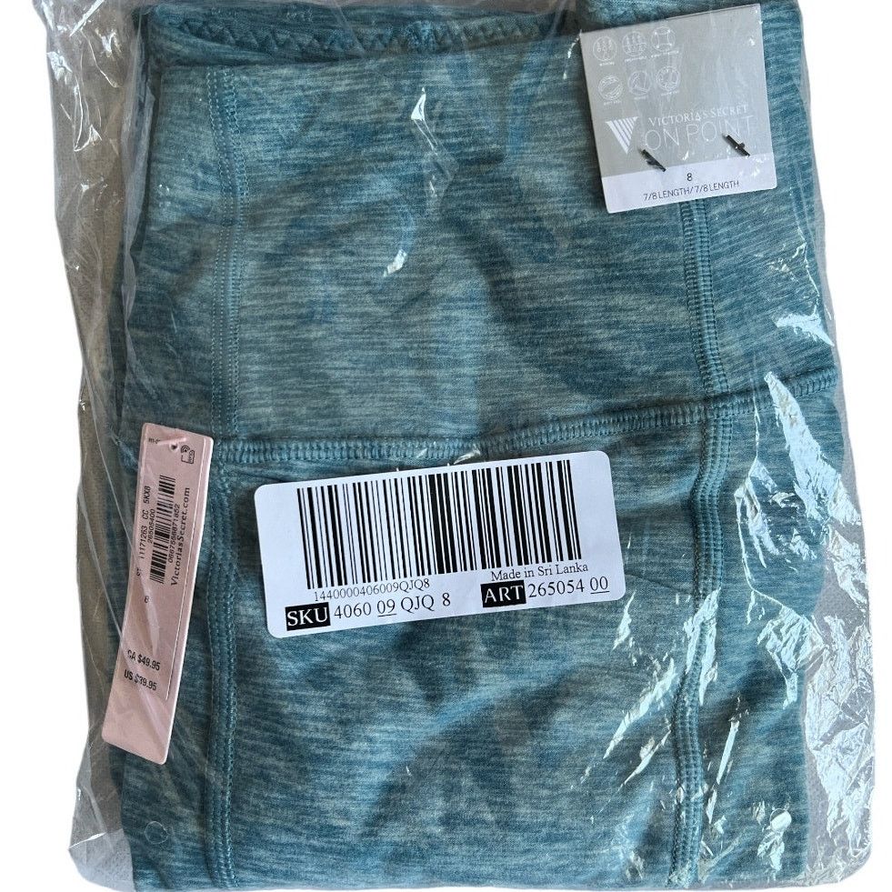 Victoria's Secret Victoria's Sage Green Core Essential Pocket Leggings, US8 Size 30" / US 8 / IT 44 - 6 Thumbnail