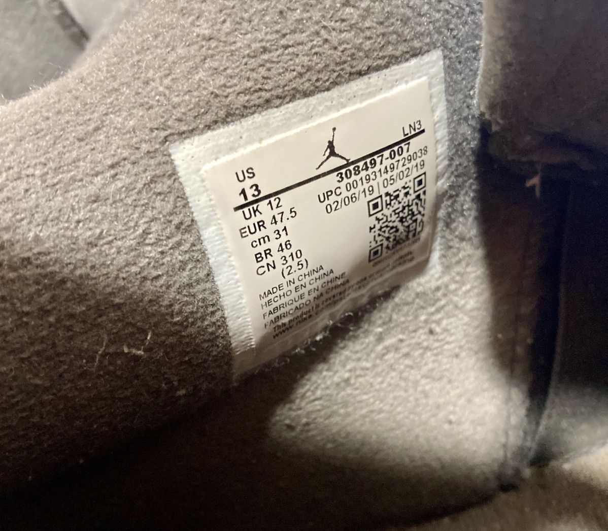 Jordan Brand Nike Air Jordan 4 Retro “Cool Grey”-Size 13, Perf Cond. Size US 13 / EU 46 - 5 Thumbnail