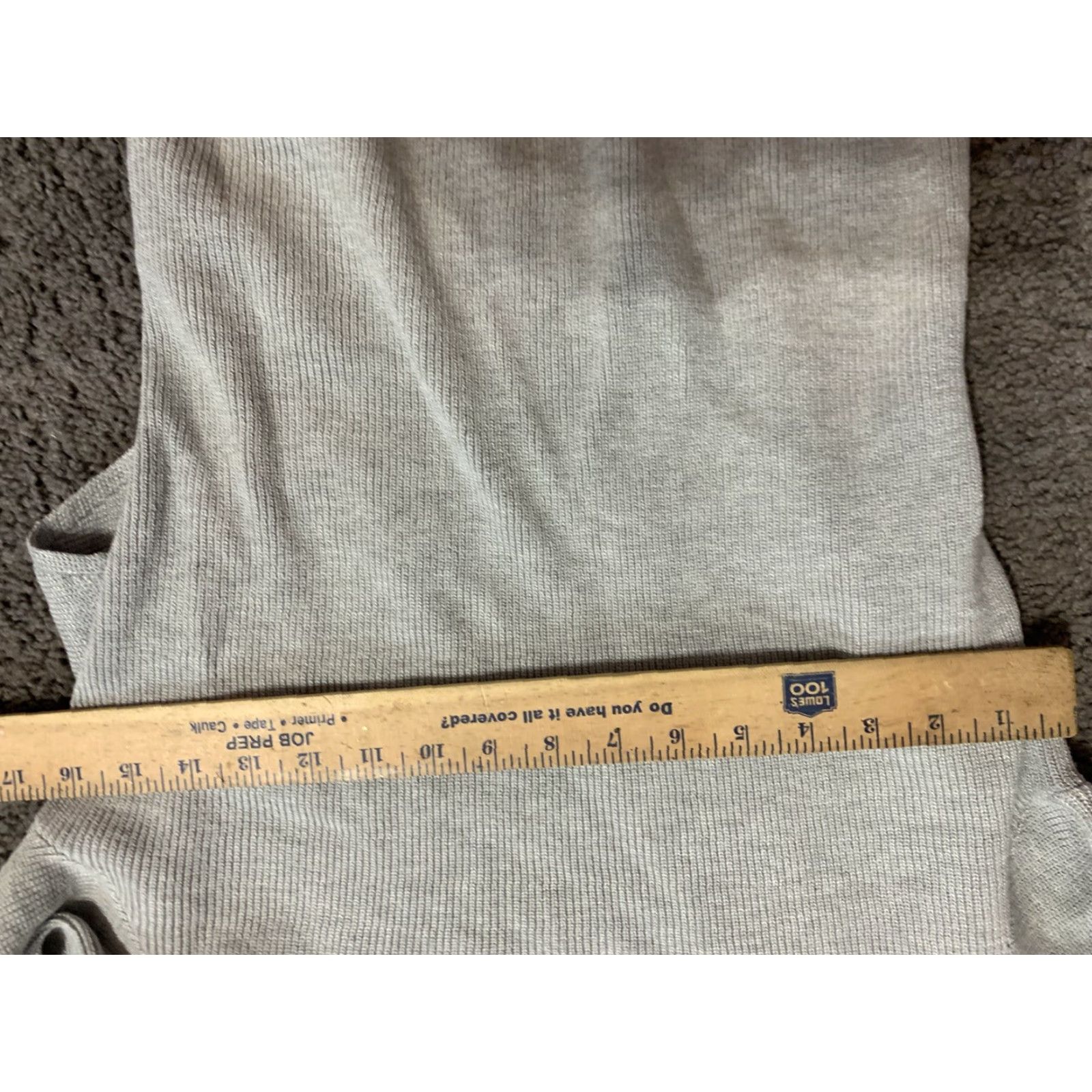 Vintage Women's Pink Rose Long Sleeve Cross Back Top T-Shirt Tee Gray Medium Size M / US 6-8 / IT 42-44 - 4 Thumbnail