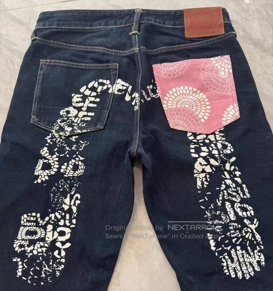 Evisu Evisu Floral Large M Denim Shorts. Size US 30 / EU 46 - 2 Thumbnail