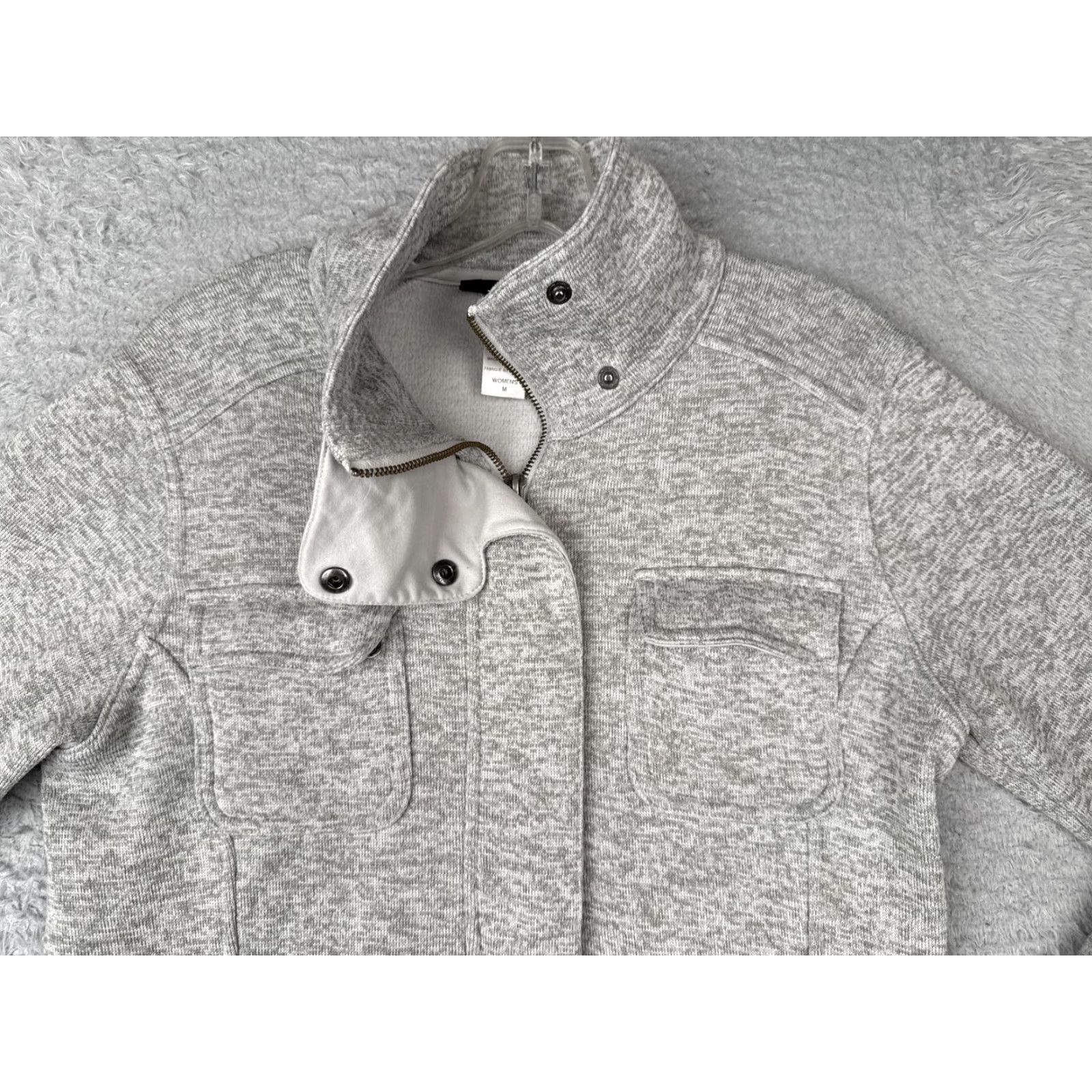 Patagonia Patagonia Jacket Womens Medium Gray Better Jacket Knit Shell Pockets Mock Neck Size M / US 6-8 / IT 42-44 - 7 Thumbnail