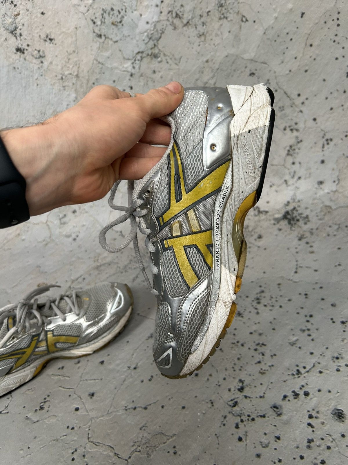 Asics Vintage Asics Silver Sneakers Retro 90s Sport Archive Size US 7.5 / EU 40-41 - 7 Thumbnail