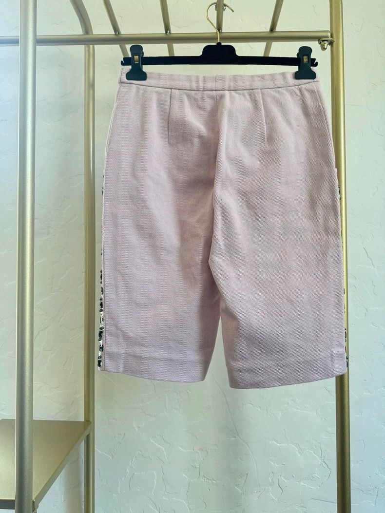 Chanel Chanel 21s pink beaded denim pants Size 42" / US 20 - 2 Thumbnail