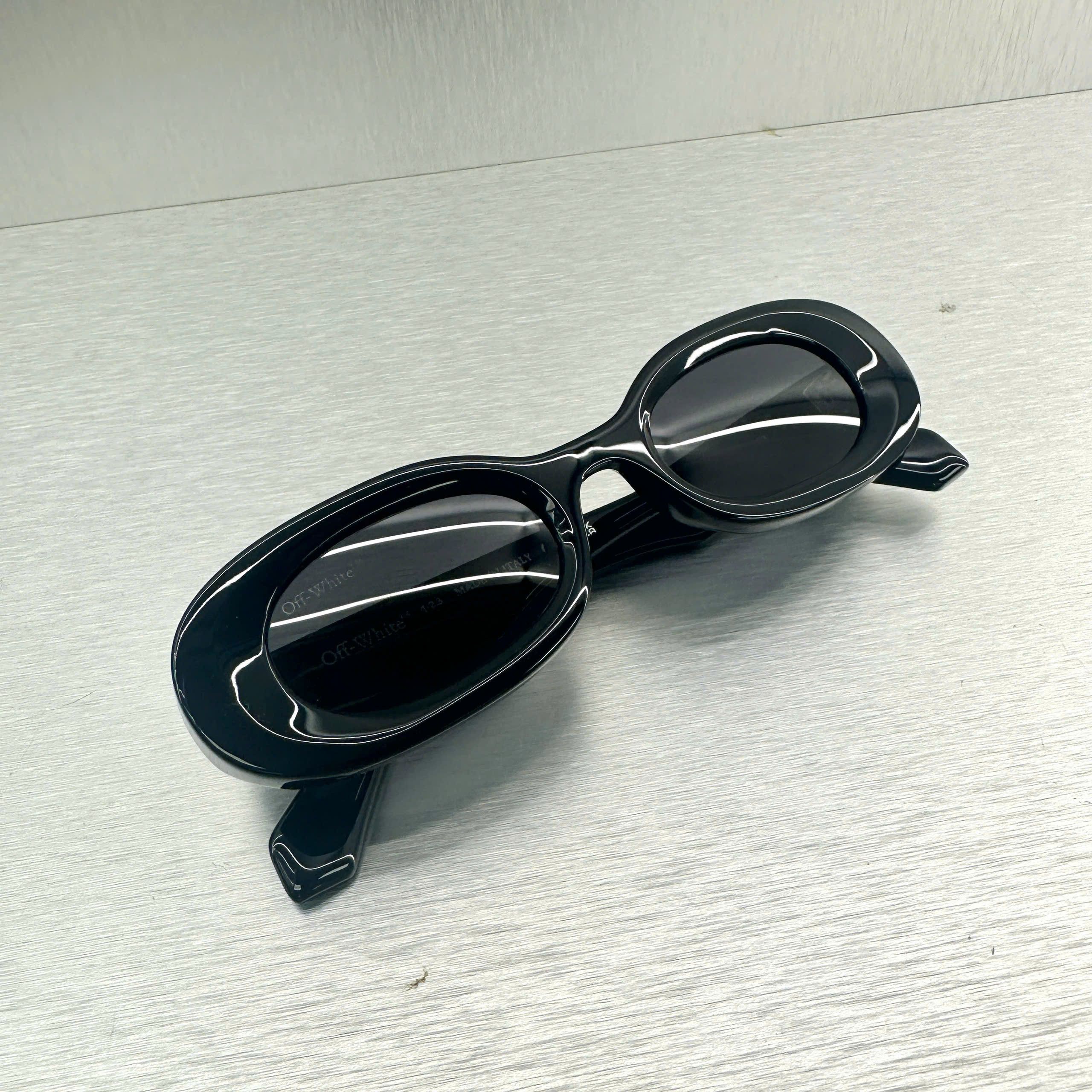 Off-White OFF WHITE Amalfi Oval-Frame Sunglasses BLACK Size ONE SIZE - 2 Thumbnail