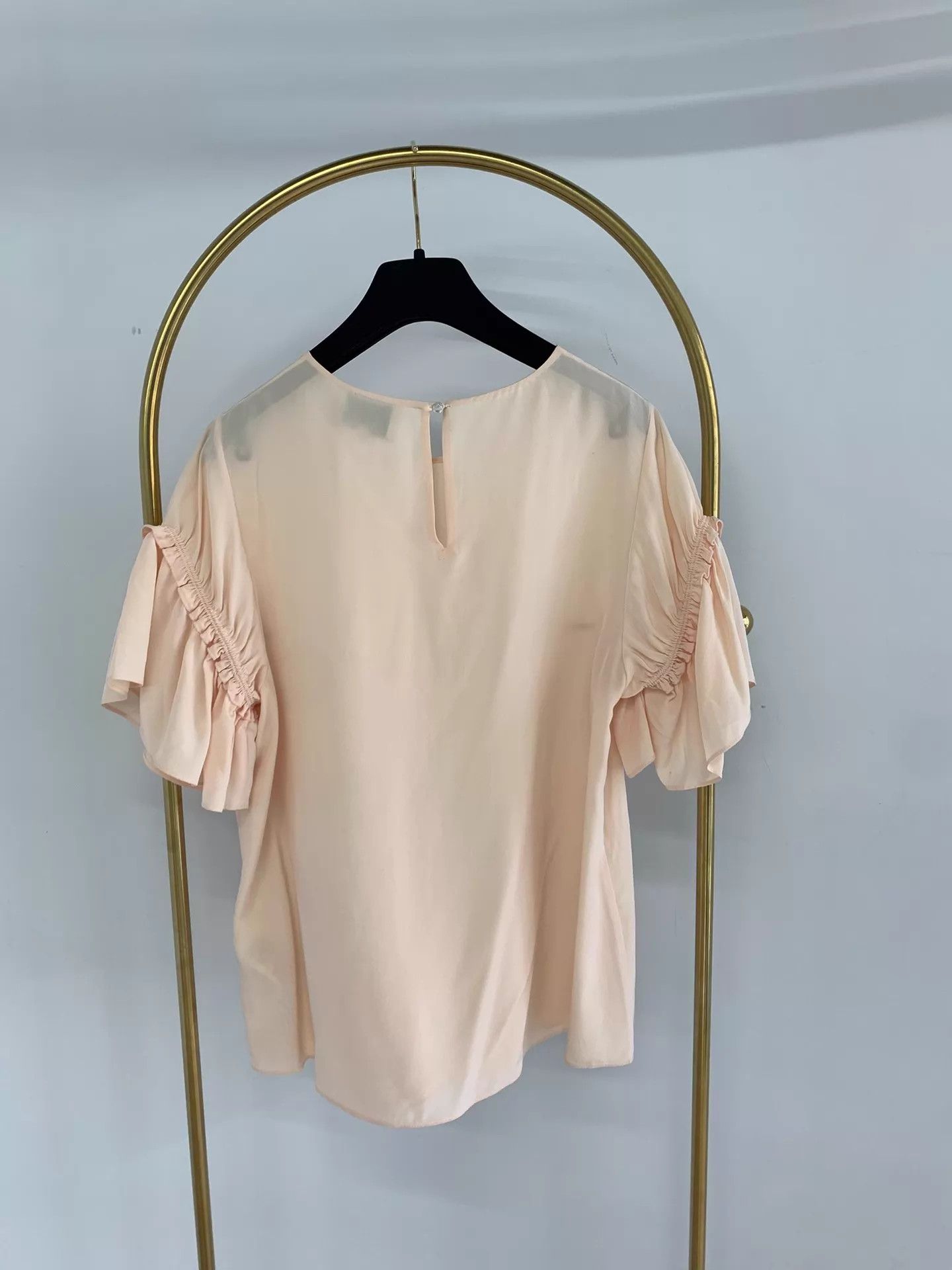 3.1 Phillip Lim 3.1 Phillip Lim Pink Silk Short Sleeve Top 6 New Size M / US 6-8 / IT 42-44 - 3 Thumbnail