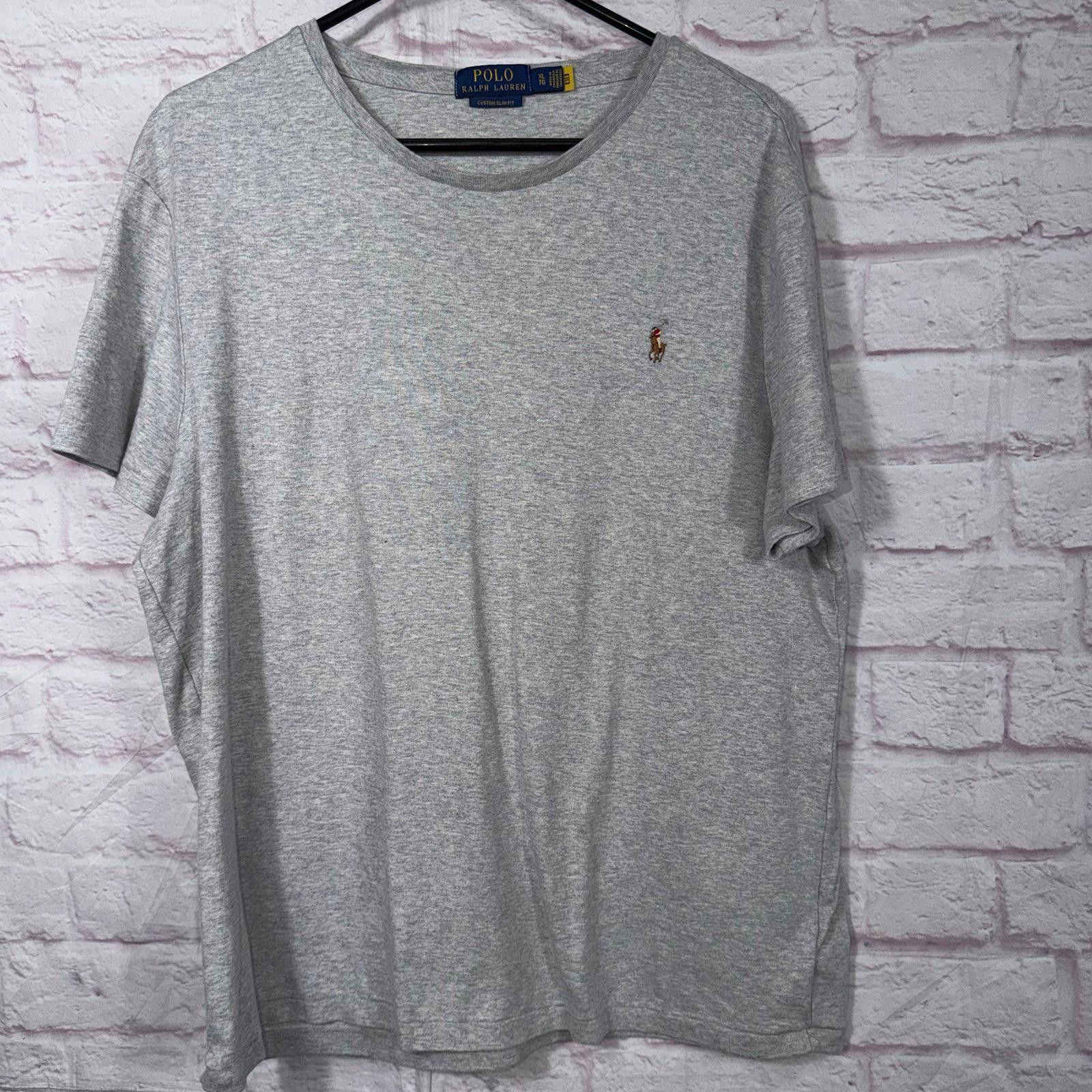 Polo Ralph Lauren Polo Ralph Lauren Custom Slim Fit Gray XL T-Shirt Size US XL / EU 56 / 4 - 1 Thumbnail