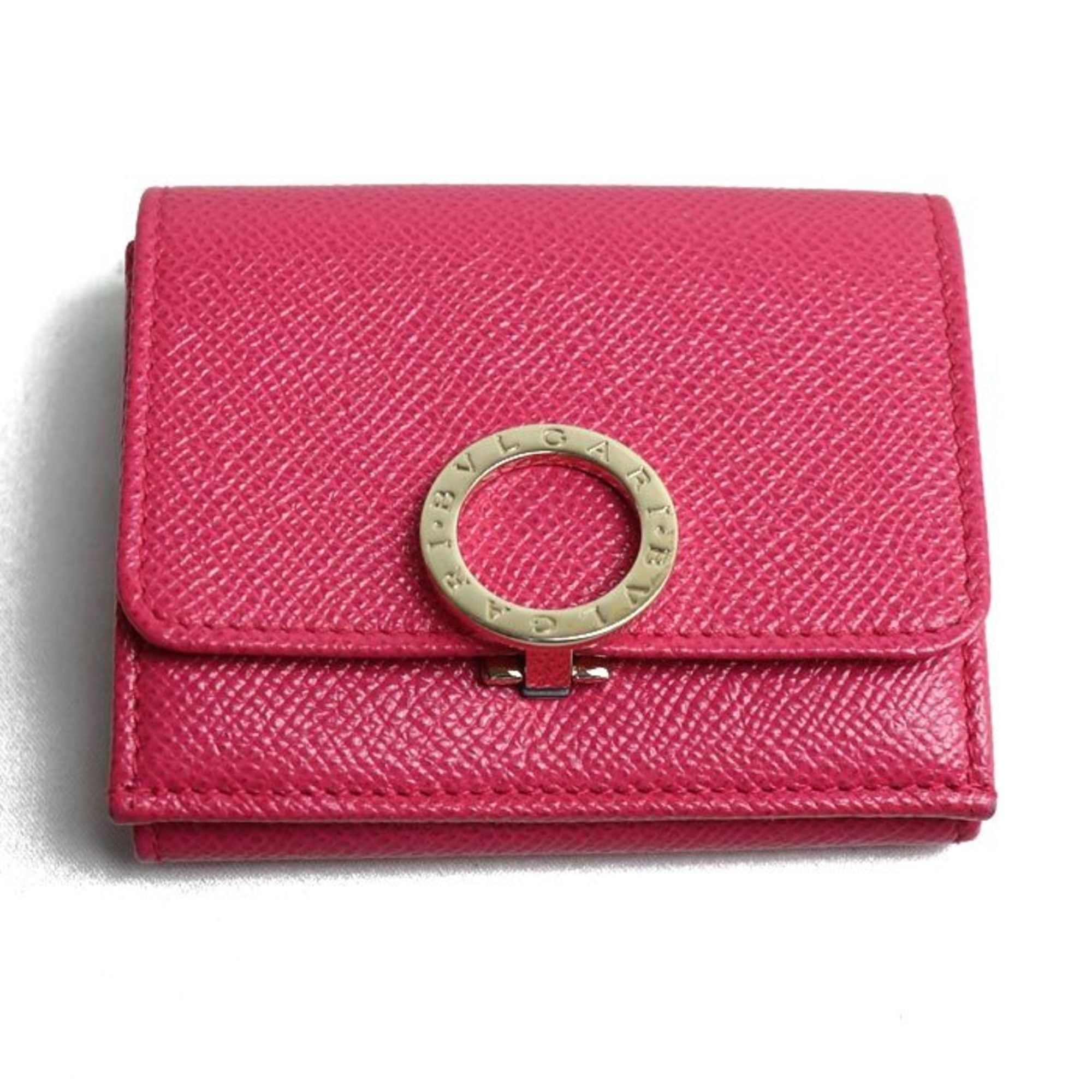 Bvlgari BVLGARI Tri-fold Wallet Pink 289063 Women's Size ONE SIZE - 1 Thumbnail