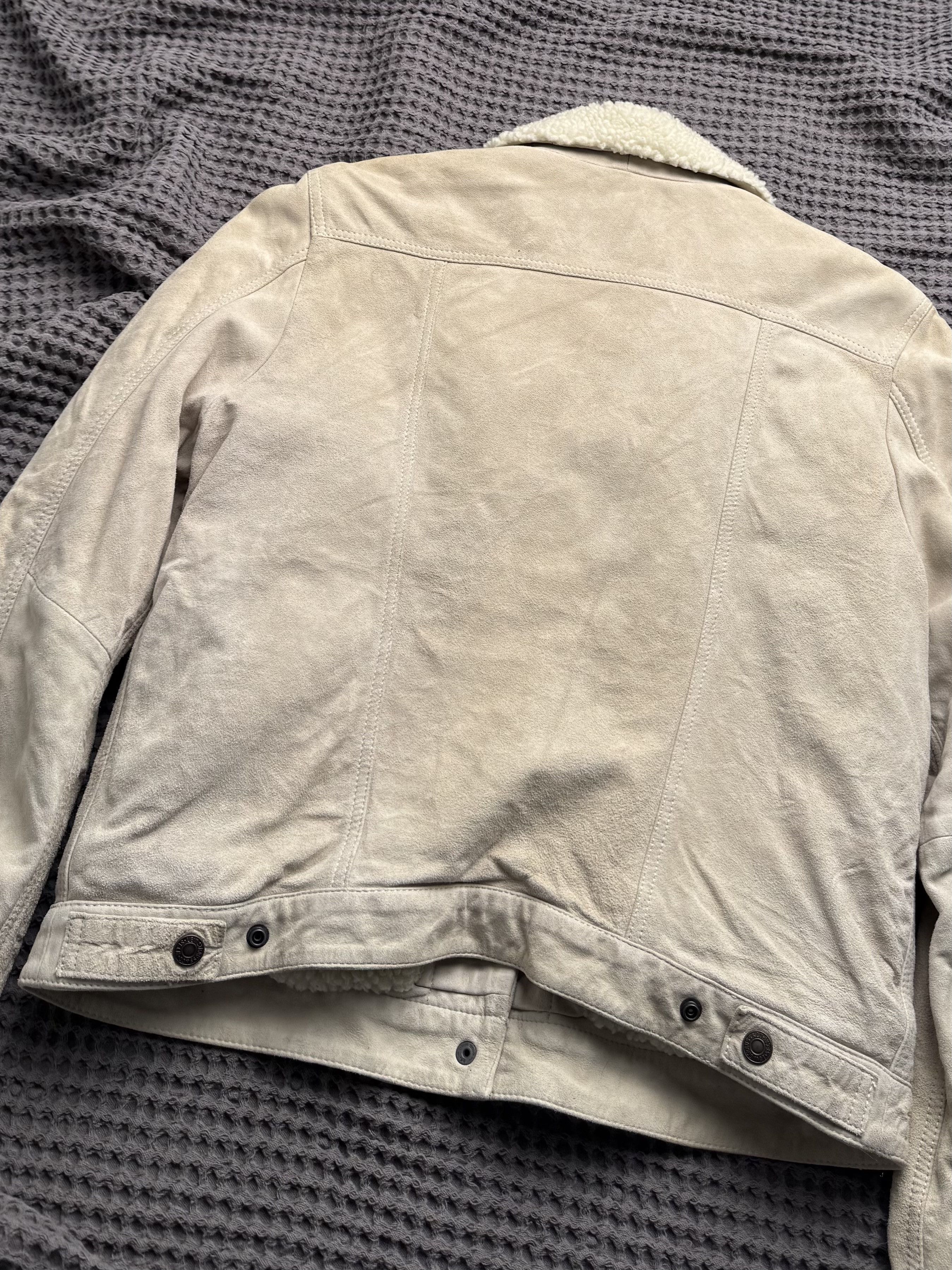 Levi's Levi’s Vintage Suede Sherpa Trucker Jacket Western Coat Size L / US 10 / IT 46 - 13 Thumbnail