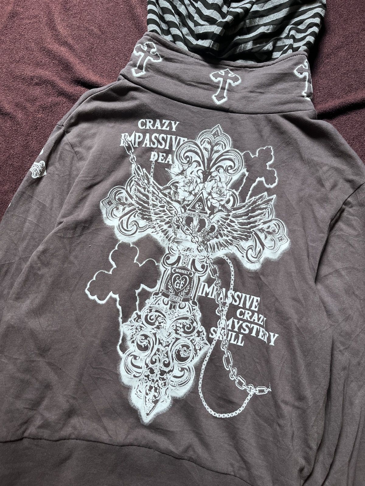 Japanese Brand JAPANESE IMPASSIVE CRAZY MYSTERY SKULL CROSS Size US L / EU 52-54 / 3 - 5 Thumbnail