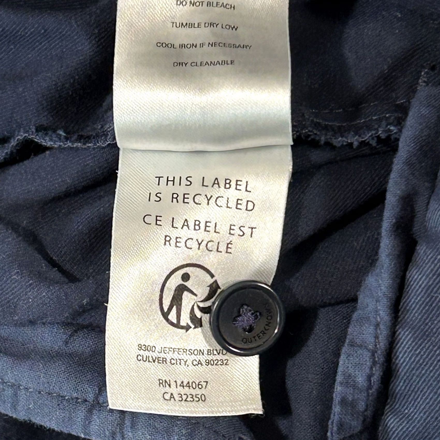 Outerknown VINTAGE? No — Outerknown Westbound Utility Pants Navy 27” Inseam Women’s 2 Size 26" / US 2 / IT 38 - 7 Thumbnail