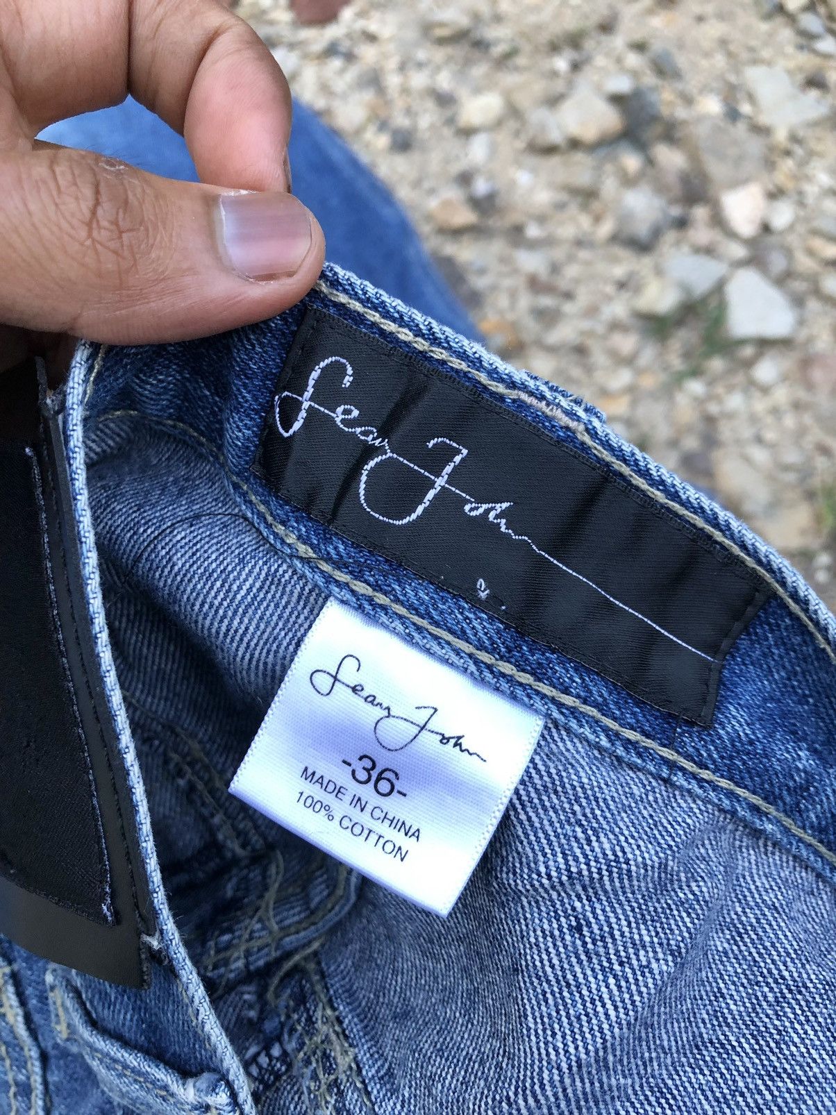 Sean John BAGGY WASHED BLUE DENIM BY SEAN JOHN Size US 34 / EU 50 - 4 Thumbnail