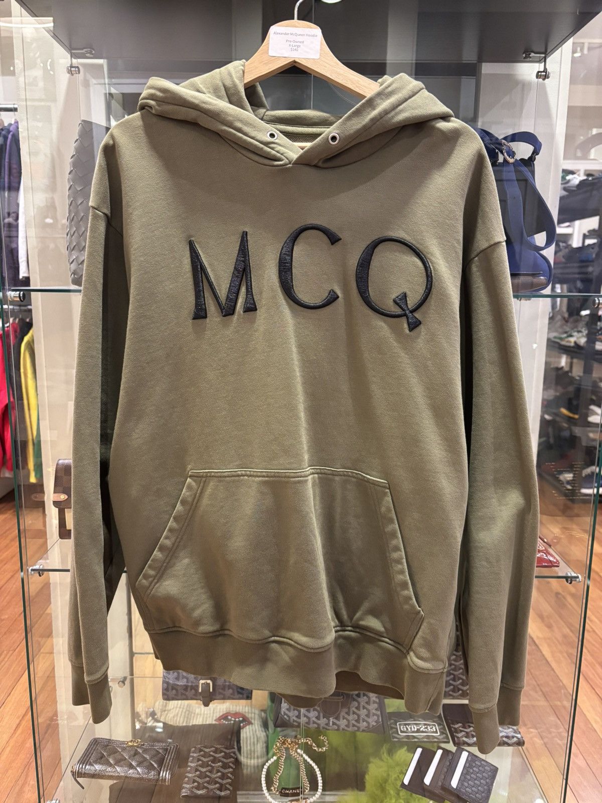 MCQ MCQ Embroidered Hoodie - Green Size US XL / EU 56 / 4 - 1 Thumbnail