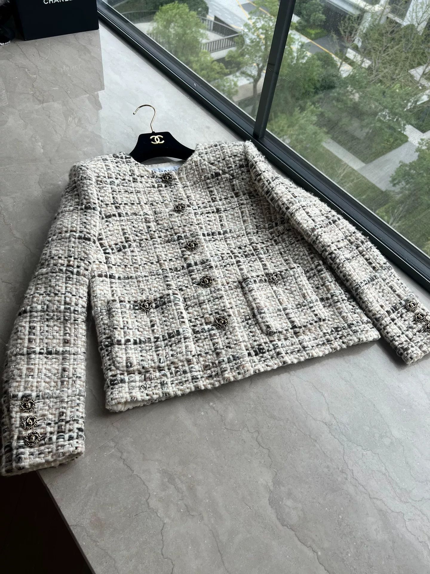 Chanel Chanel Forest Series Tweed Jacket Size US M / EU 48-50 / 2 - 1 Thumbnail