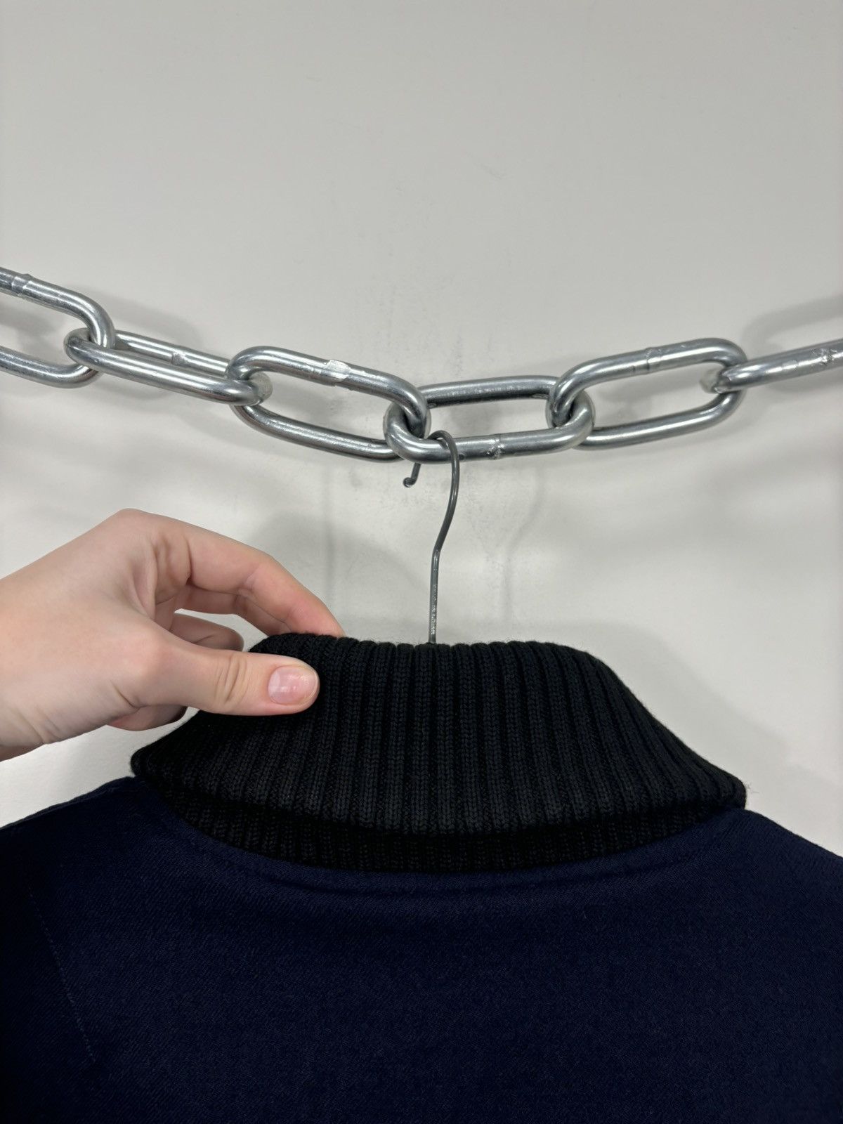 Acne Studios Acne Studios AW07 Vintage Men’s Navy Blue Wool Bomber Jacket Size US M / EU 48-50 / 2 - 20 Thumbnail