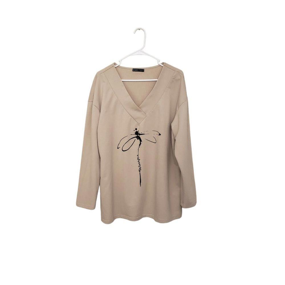Designer CT1130a Ladies C.O.Z.Y. XXL Long Sleeve "Warrior" Blouse Size XL / US 12-14 / IT 48-50 - 1 Thumbnail