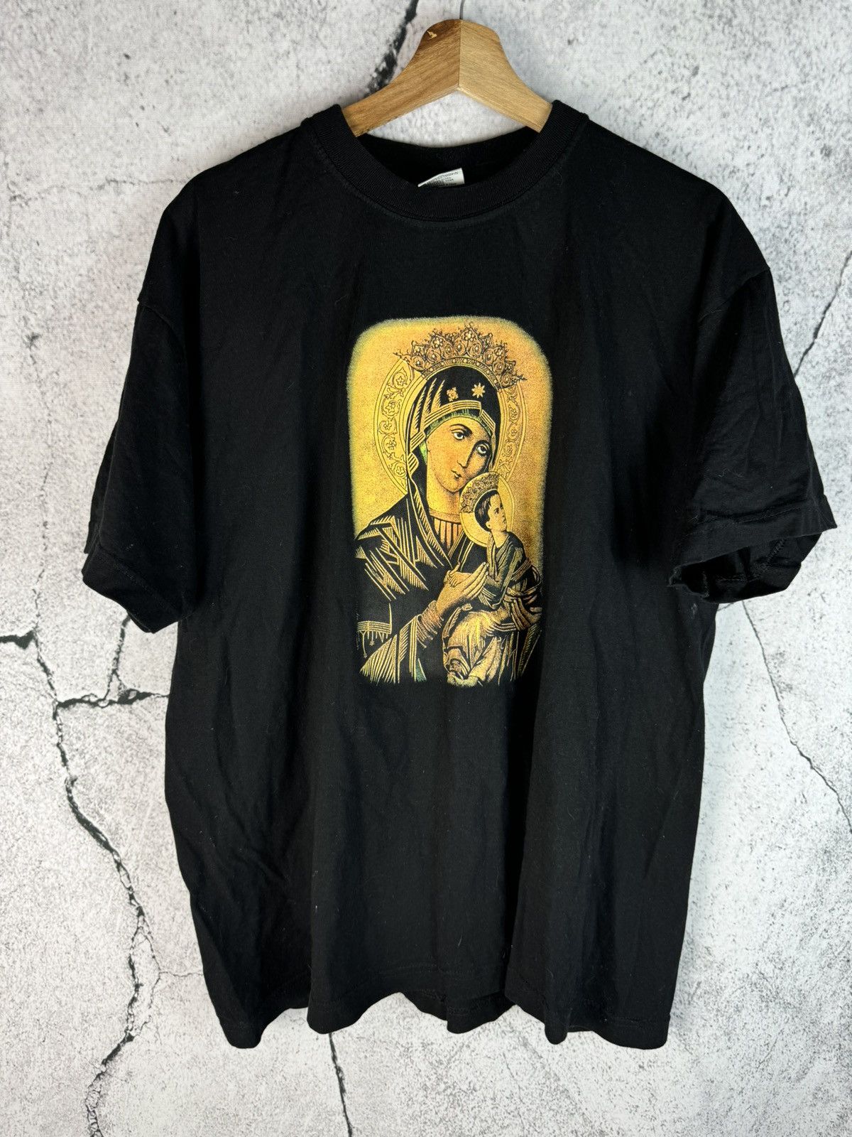Rap Tees VTG Our Lady Of Guadalupe Nuestra Reyna Virgin T-Shirt M Size US XXL / EU 58 / 5 - 1 Thumbnail