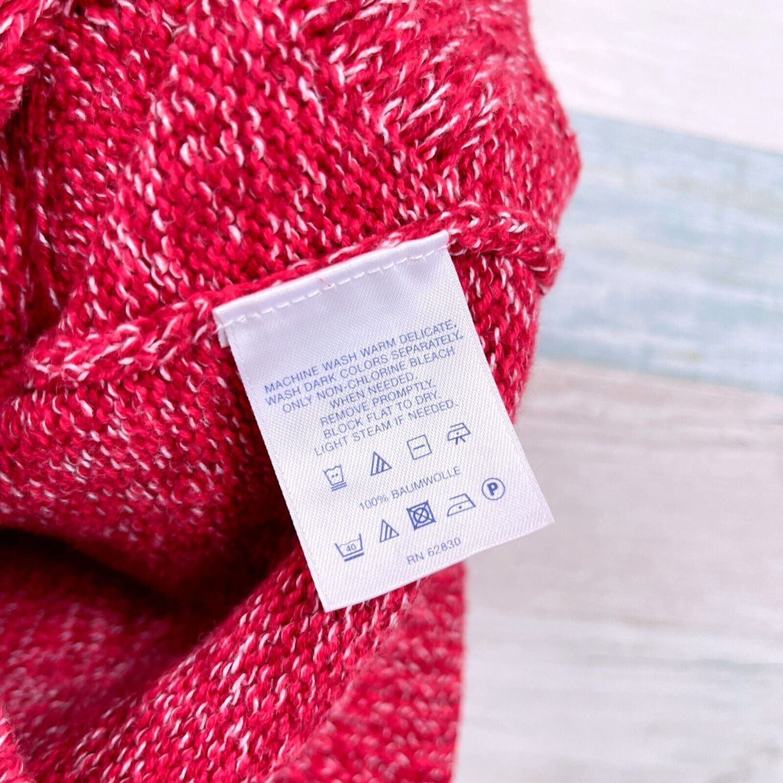 Lands' End Lands End Drifter Marled Knit Sweater Pink Crewneck 10 12 Size L / US 10 / IT 46 - 6 Thumbnail