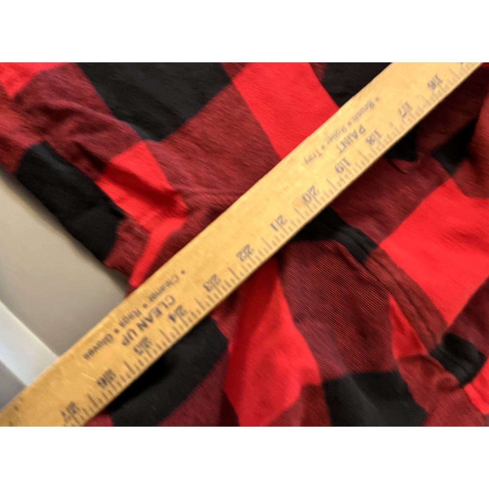 Old Navy OLD NAVY Pajama Top Shirt Long Sleeve Collared Button Down Plaid Red Black 2XL Women Sleepwear Holiday Fall Winter Vintage: No Size XXL / US 16-18 / IT 52-54 - 5 Thumbnail