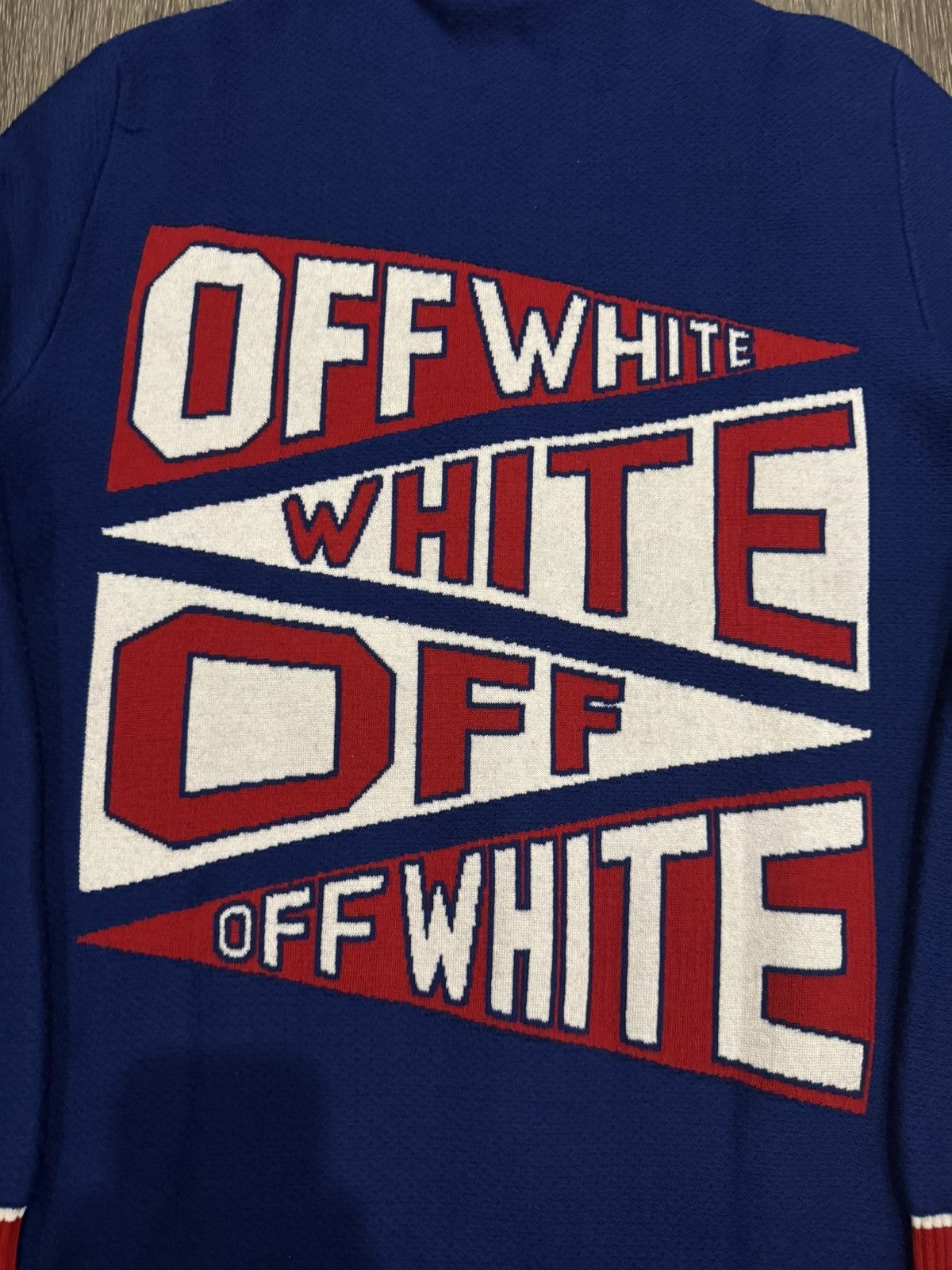 Off-White Off White Flags Cardigan Sweater Size US L / EU 52-54 / 3 - 3 Thumbnail