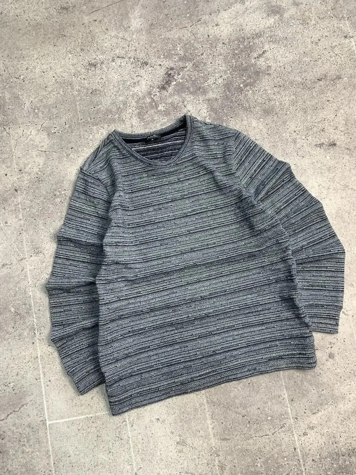 Japanese Brand × Vintage Vintage Y2K A.P.C gothic Distressed Faded Effect sweater Size US XL / EU 56 / 4 - 11 Thumbnail