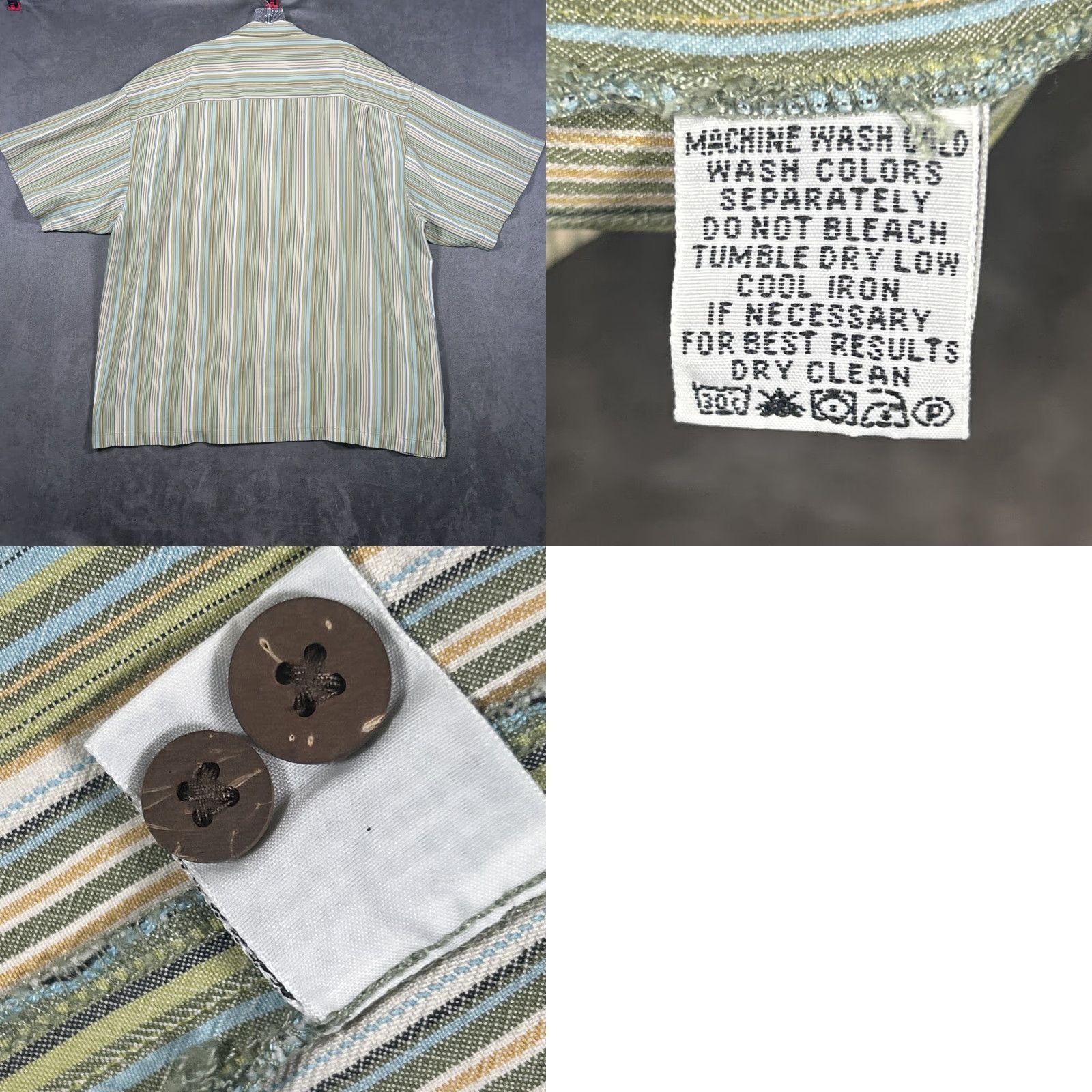 Tommy Bahama Tommy Bahama Shirt Striped Short Sleeve Button-Up 2XL Silk Multicolor Casual Hawaiian Beach 100% Silk Size US XXL / EU 58 / 5 - 8 Thumbnail