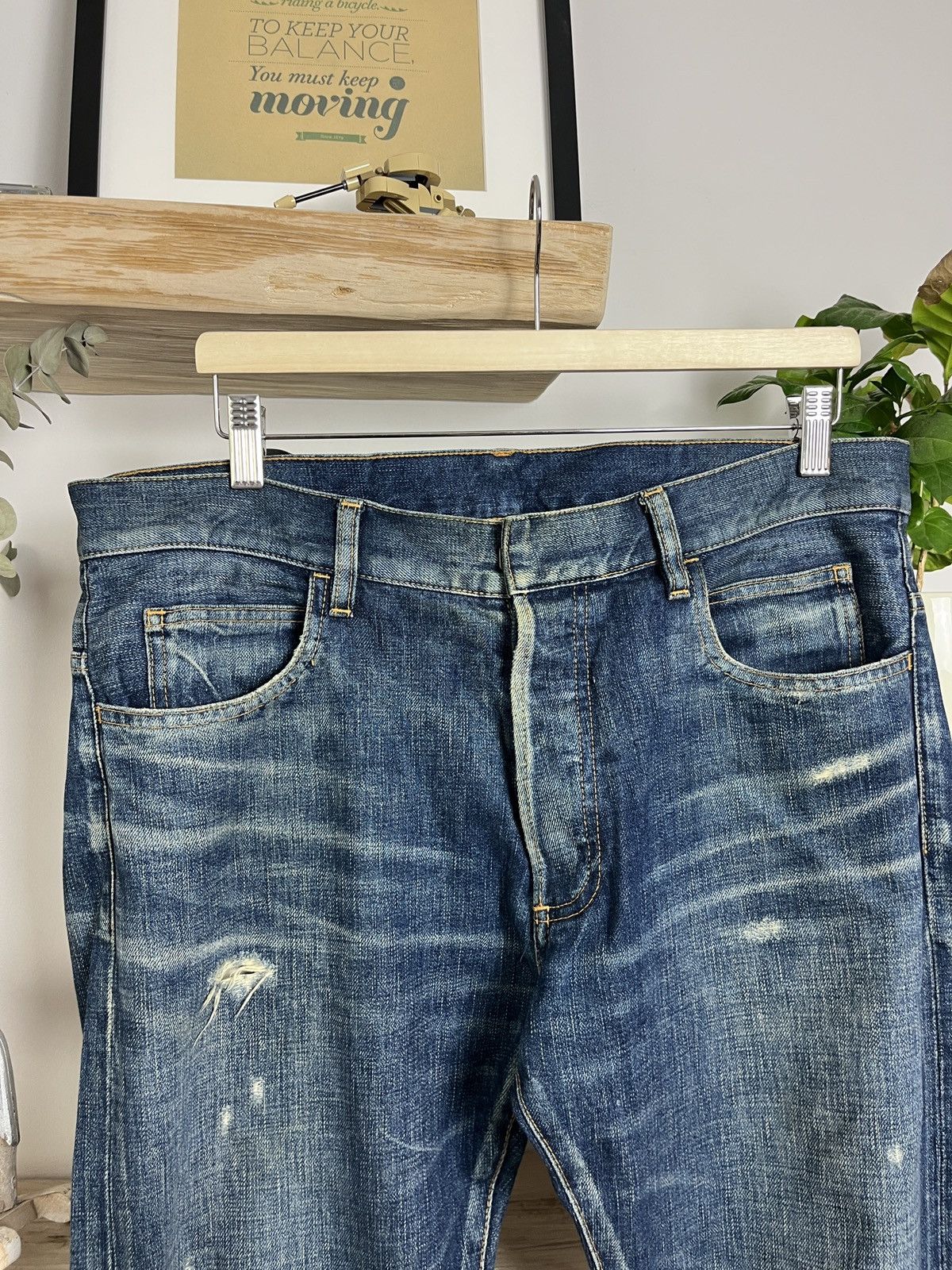 Balmain Balmain Decarnin era blue Wash Jeans Size US 32 / EU 48 - 3 Thumbnail