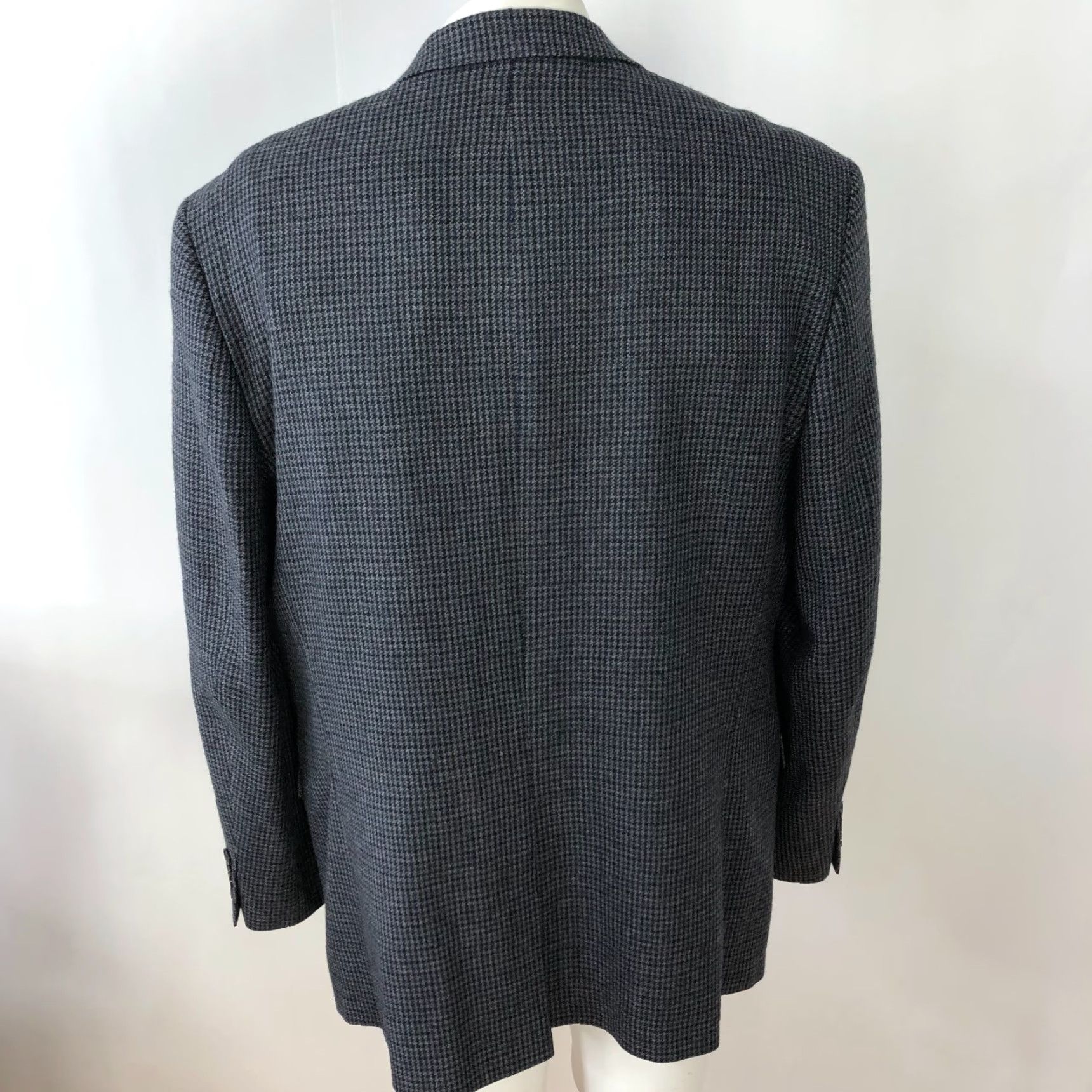 Ralph Lauren Lauren Ralph Lauren Green Label Sport Coat Jacket Gray Houndstooth 43R Wool Notch Single-Breasted Mens Regular Jacket Front Two-Button Vintage No Size US XS / EU 42 / 0 - 4 Thumbnail