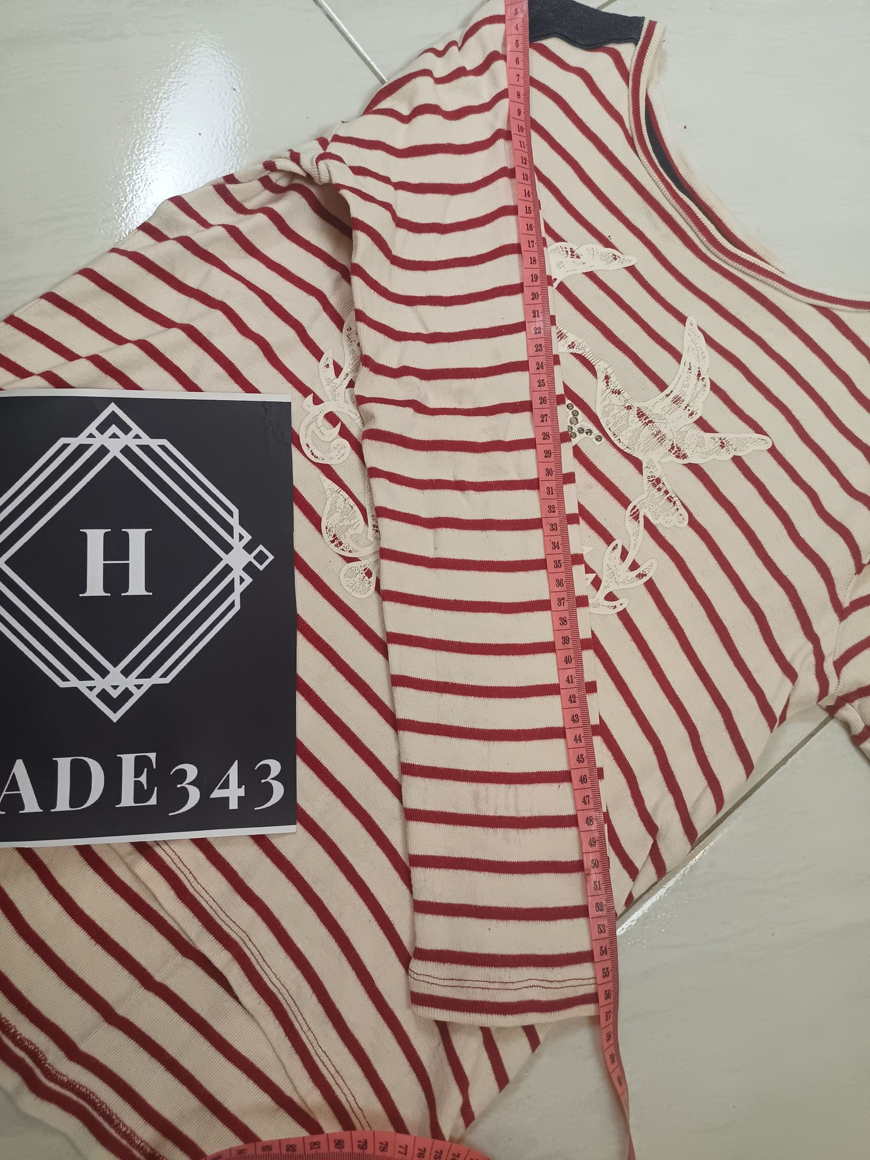 Japanese Brand MIND BRIDGE Striped Affliction Top Long Sleeve Size L / US 10 / IT 46 - 5 Thumbnail