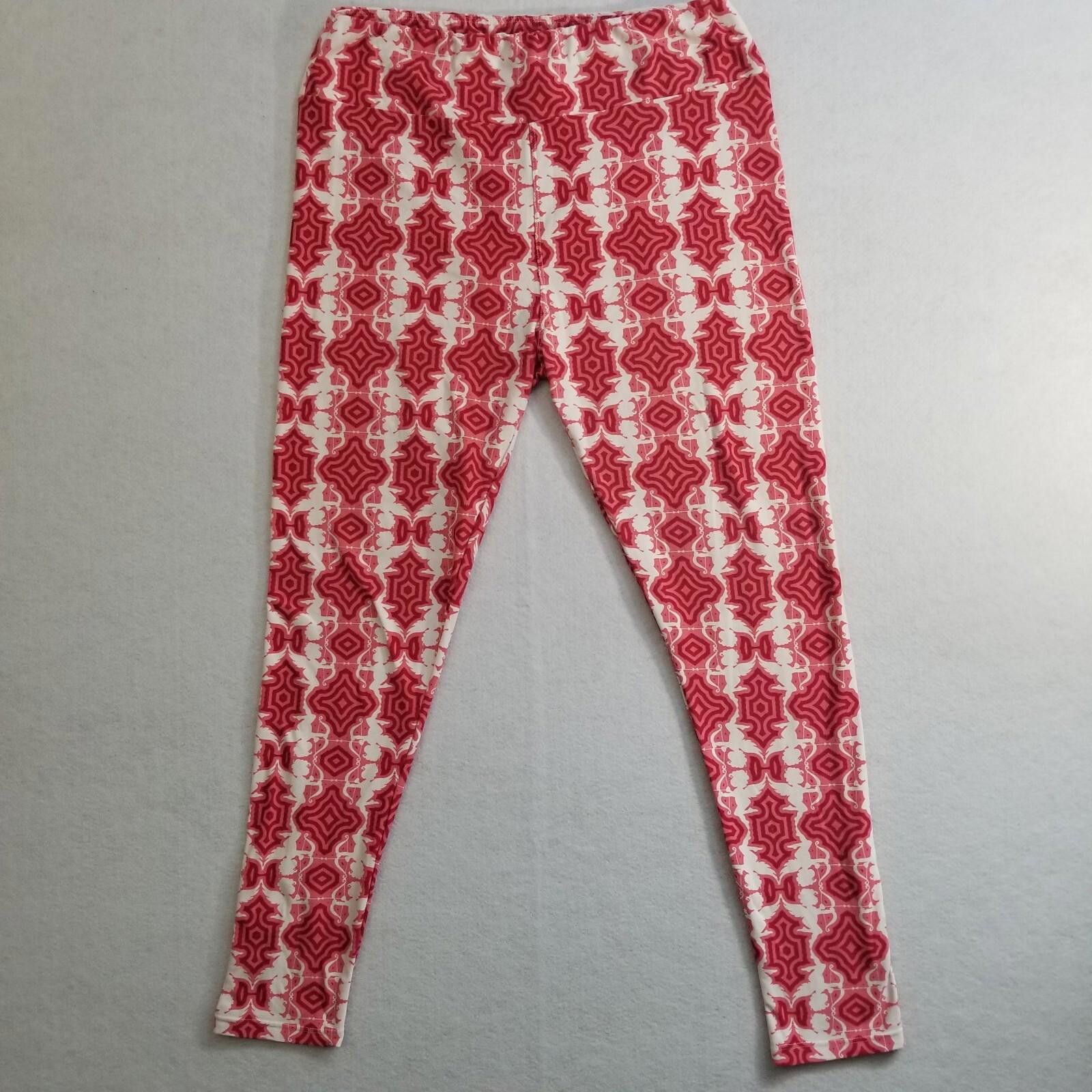 Other Lularoe Tall and Curvy One Size Geometric Cupid Leggings Size 30" / US 8 / IT 44 - 1 Thumbnail