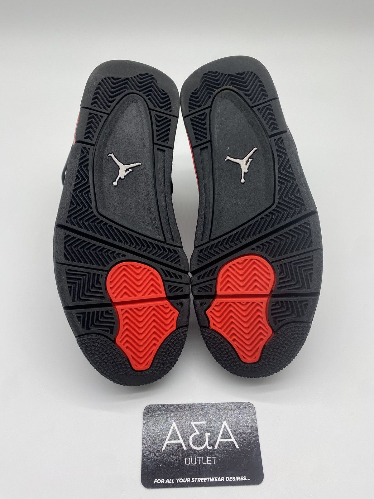 Jordan 4 Red Thunder - No Box US 5.5 Like New Free Shipping