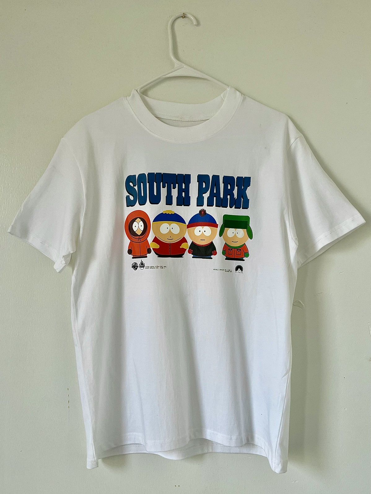 Vintage Spongebob NASCAR White Tee Size US M / EU 48-50 / 2 - 1 Thumbnail