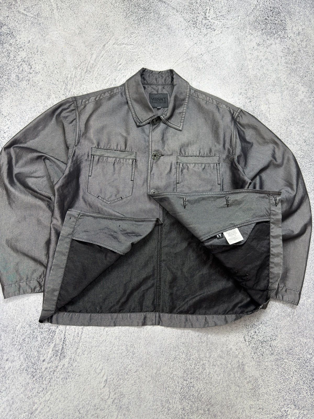 Versace Jeans Couture Vintage Versace Jeans Couture Archival Work Jacket Italy Size US XL / EU 56 / 4 - 7 Thumbnail