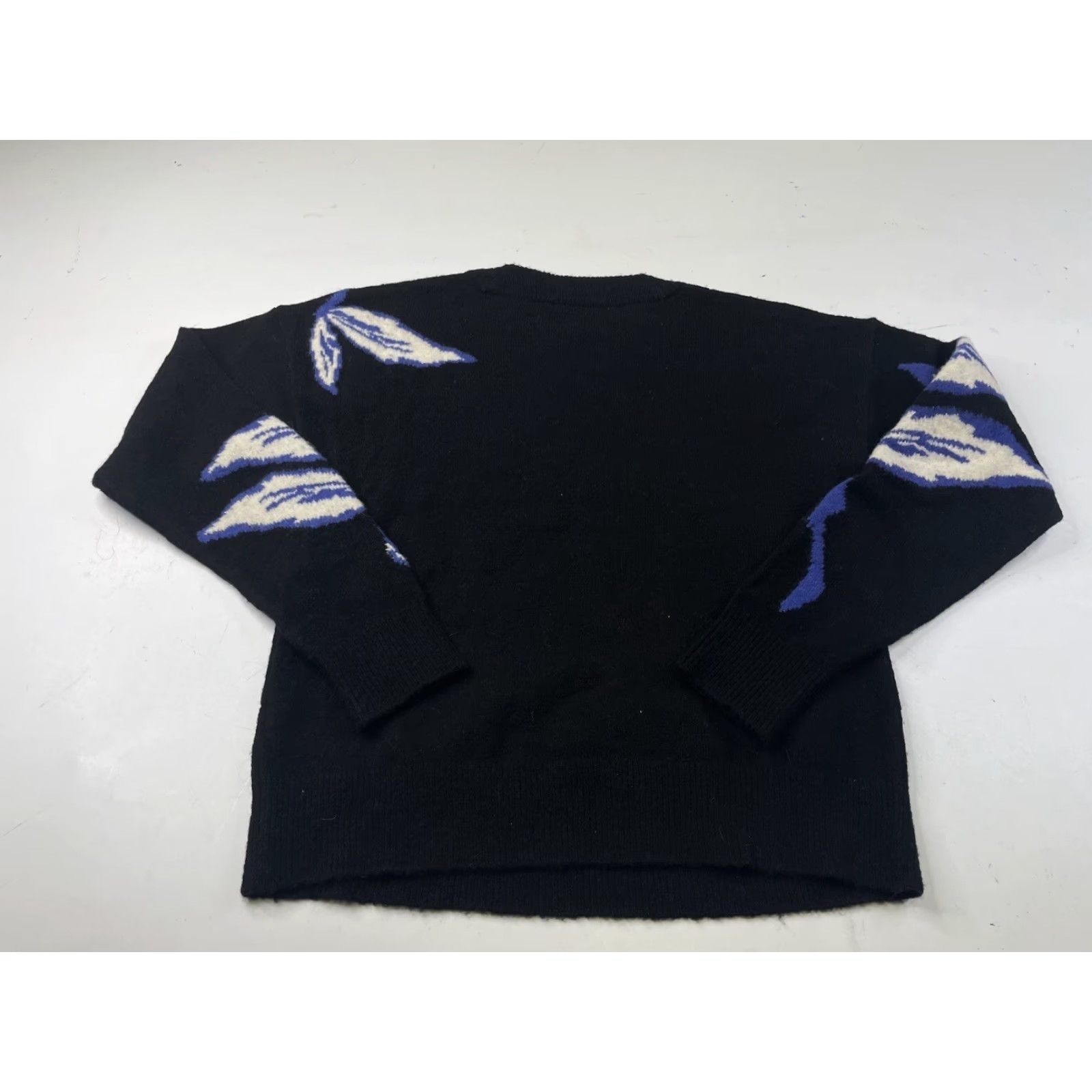 Veronica Beard Veronica Beard Sweater Pullover Wool Floral Medium Women Black M Size M / US 6-8 / IT 42-44 - 7 Thumbnail