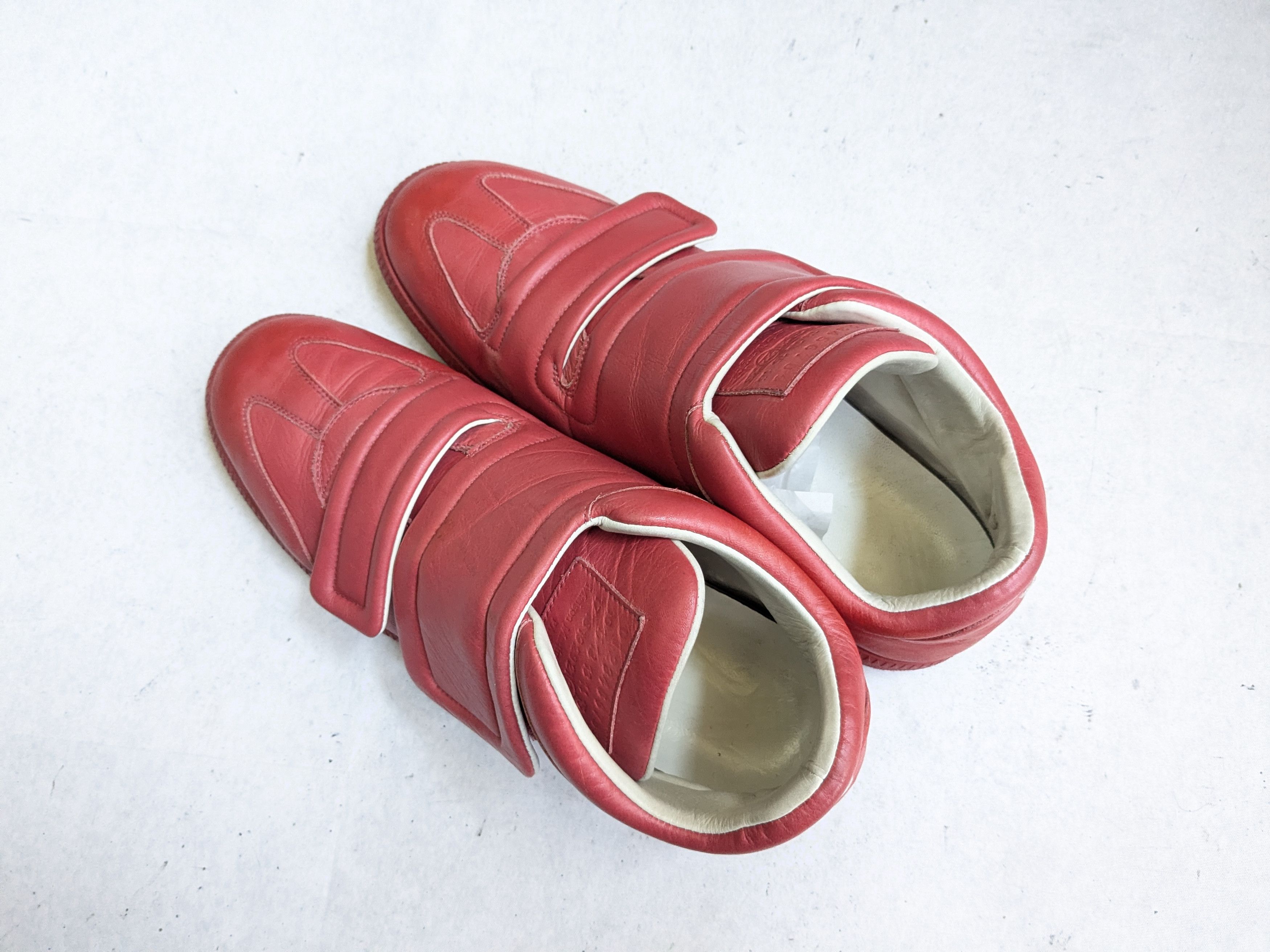 Maison Margiela Maison Margiela Clinic Sneakers Red 11 44 Mid Tops Leather Size US 11 / EU 44 - 13 Thumbnail