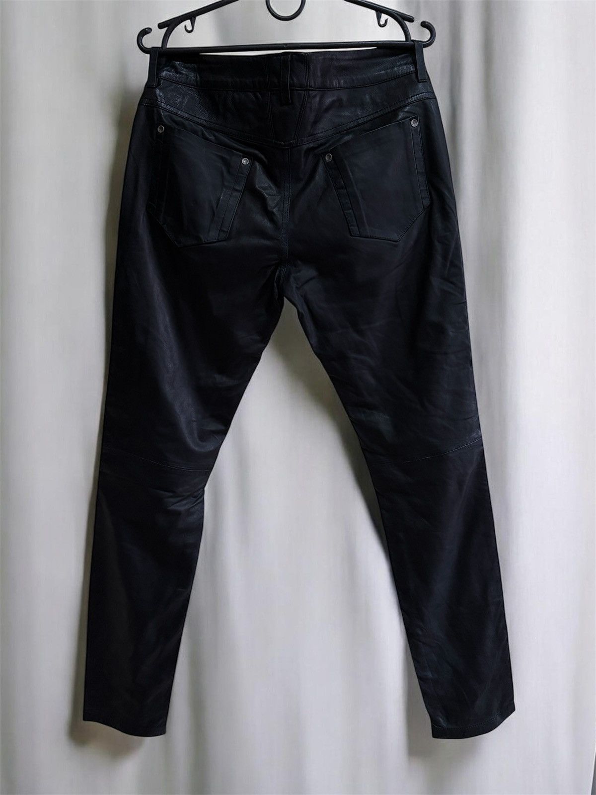 Diesel Black Gold Diesel Black Gold Lambskin Leather Pants Snap Detail 27 Size 27" / US 4 / IT 40 - 2 Thumbnail