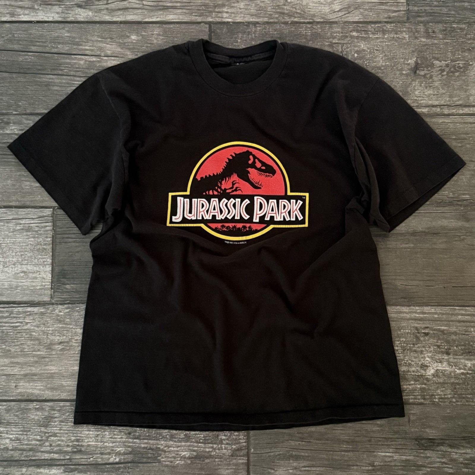 Vintage VTG 1992 JURASSIC PARK MOVIE PROMO T-SHIRT TEE BLACK SZ S SM Size US S / EU 44-46 / 1 - 1 Thumbnail