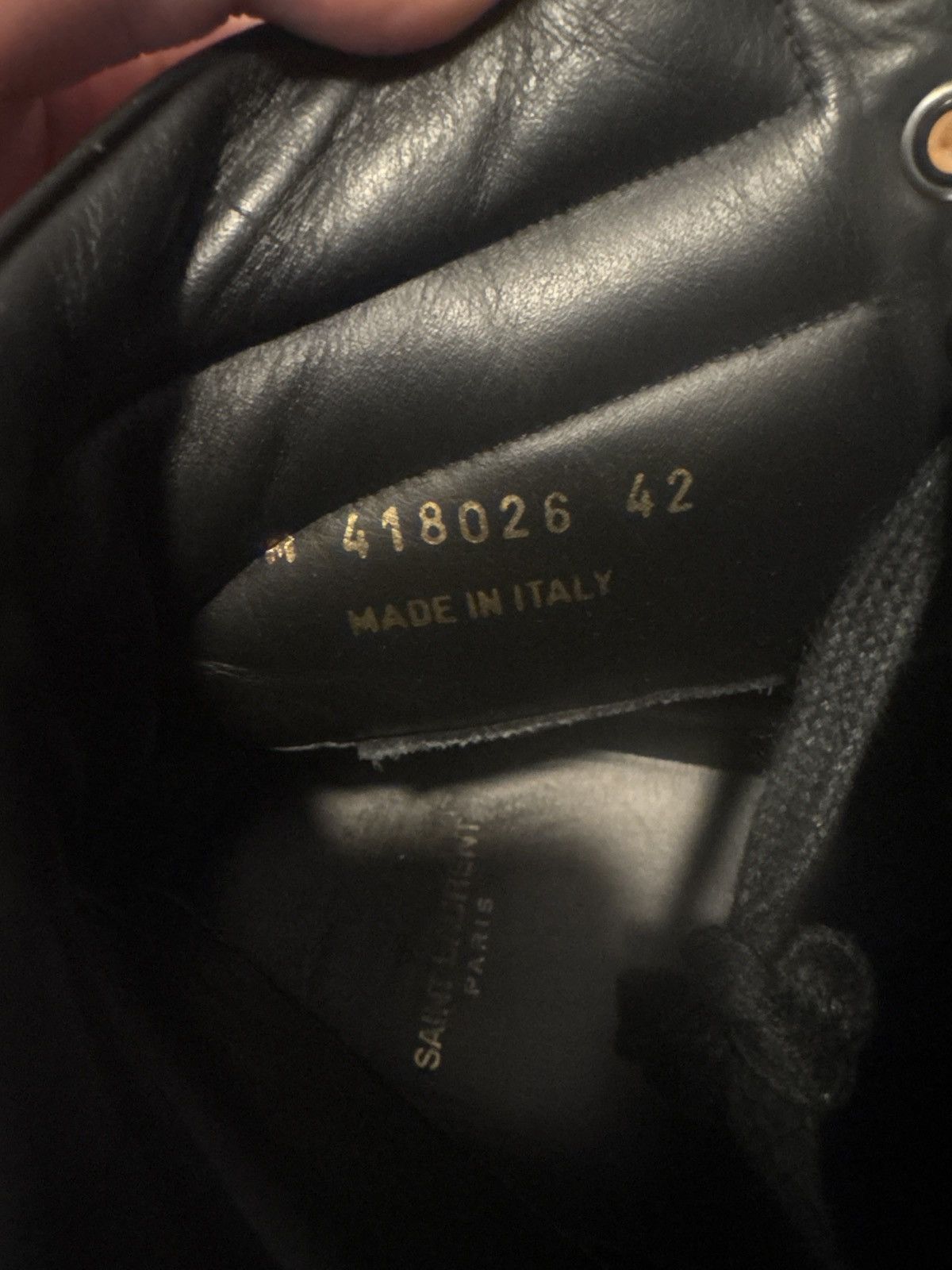 Saint Laurent Paris Saint Laurent Paris SL 10 black leather sneakers Size US 9 / EU 42 - 5 Thumbnail
