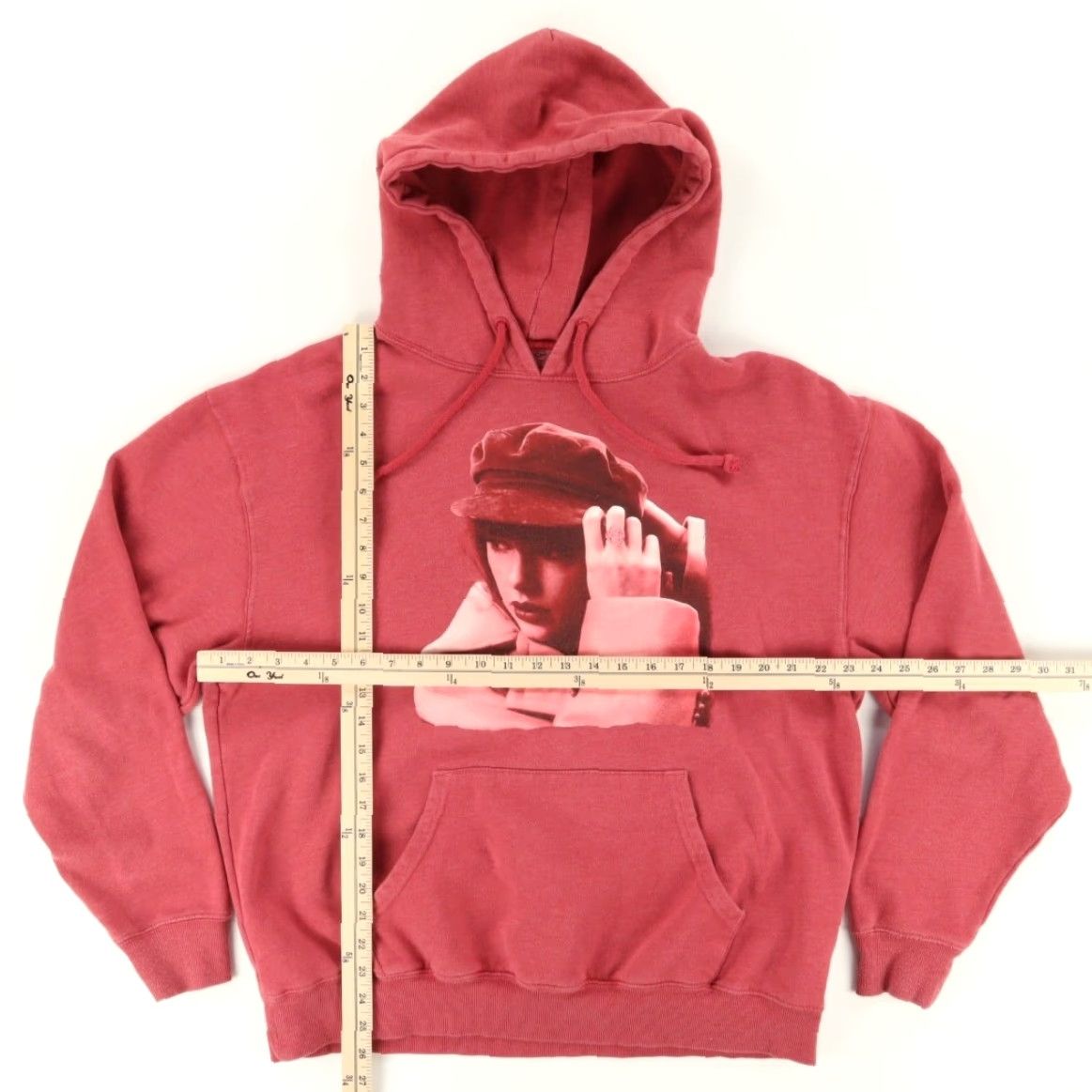 Vintage Taylor Swift Red Taylor's Version Hoodie Unisex's L Red Shirt Size US L / EU 52-54 / 3 - 3 Thumbnail