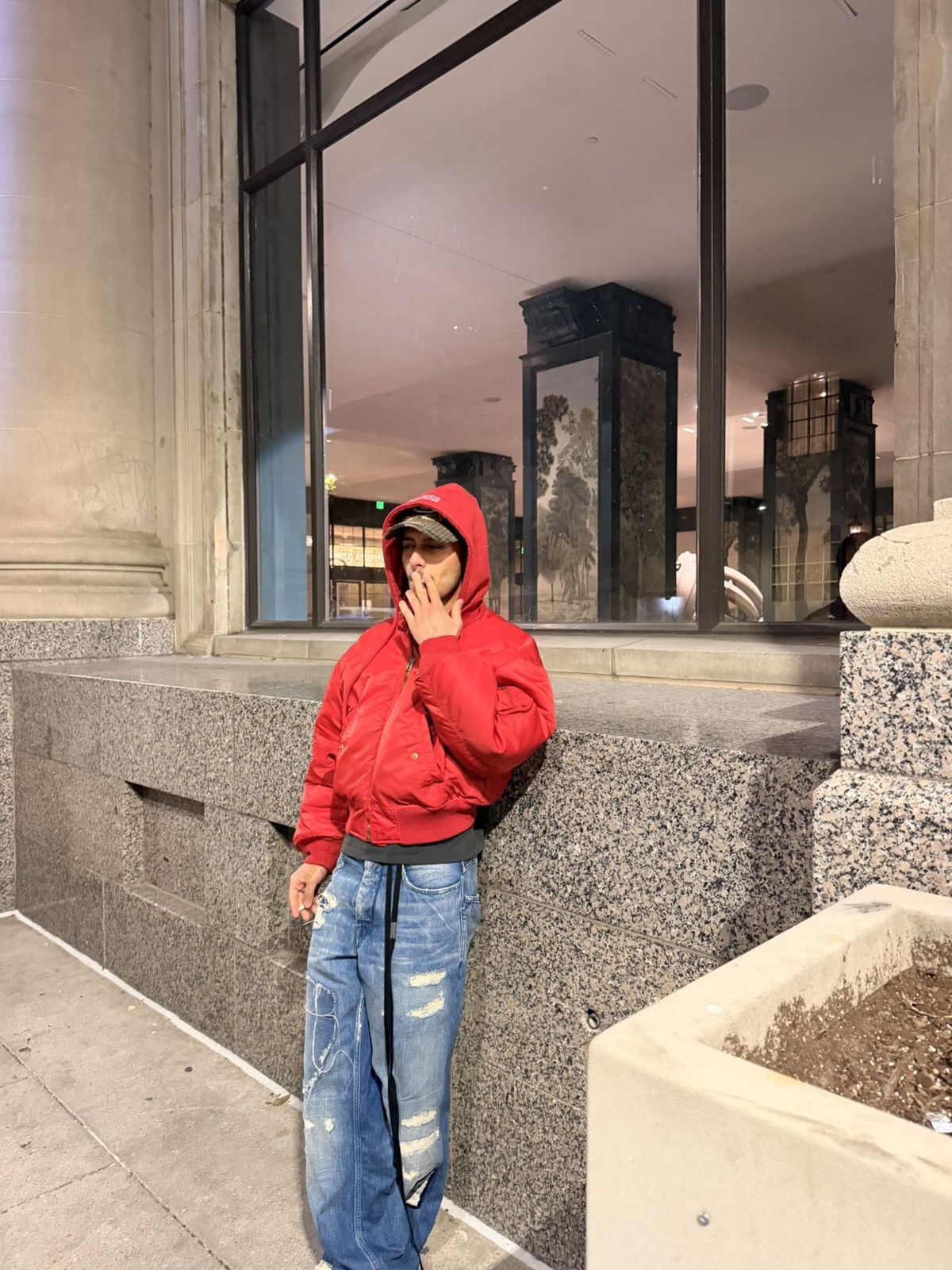 Vetements Vetements Red Cropped Bomber Jacket Size US S / EU 44-46 / 1 - 11 Thumbnail