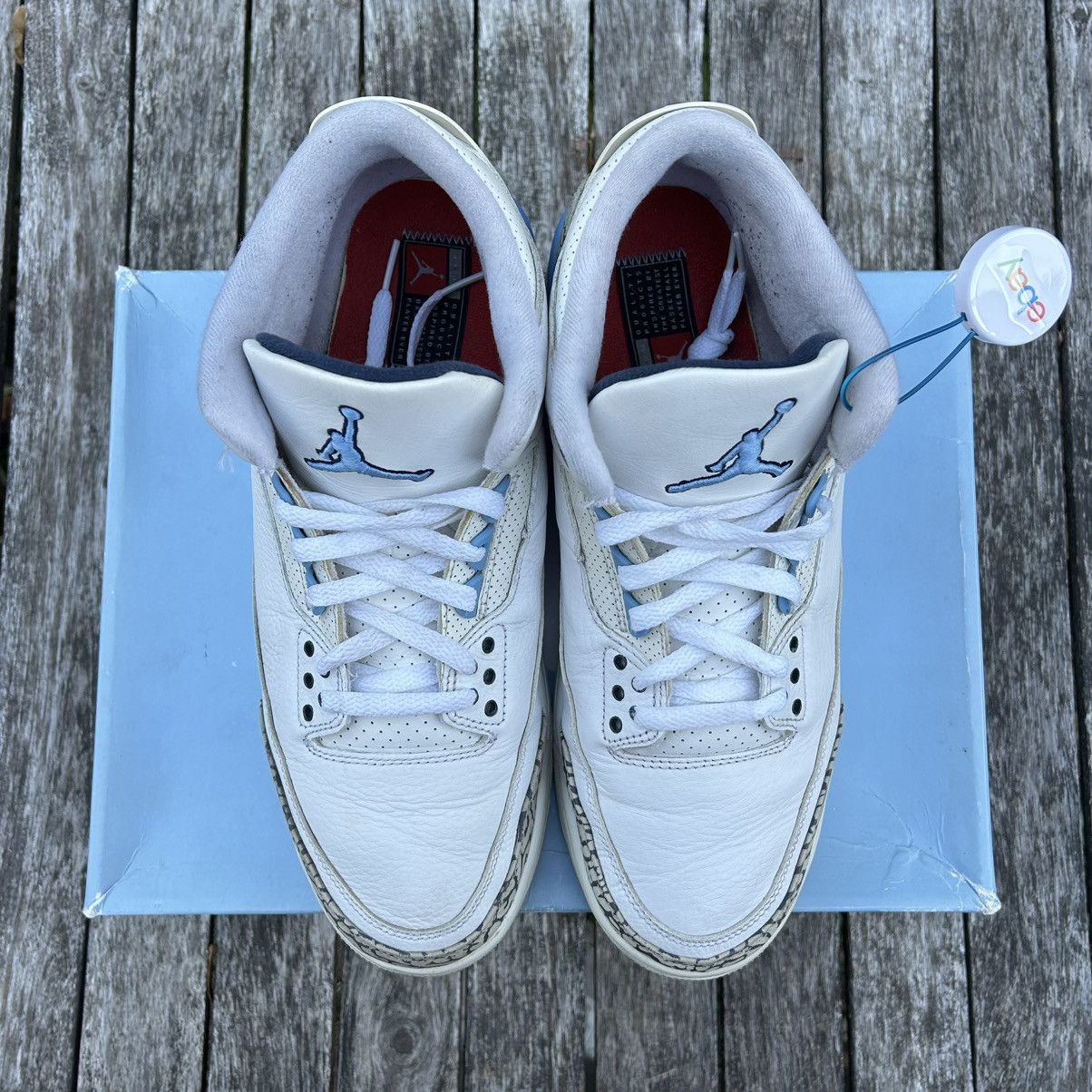 Jordan Brand Nike Air Jordan 3 UNC 2020 Size 11.5M Size US 11.5 / EU 44-45 - 6 Thumbnail