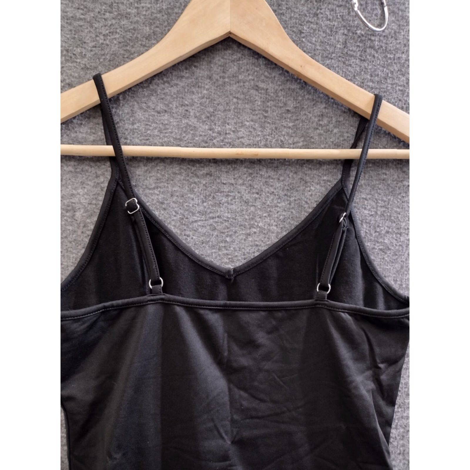Vintage Bodysuit Black V-Neck Women's Sleeveless Size S Size S / US 4 / IT 40 - 3 Thumbnail