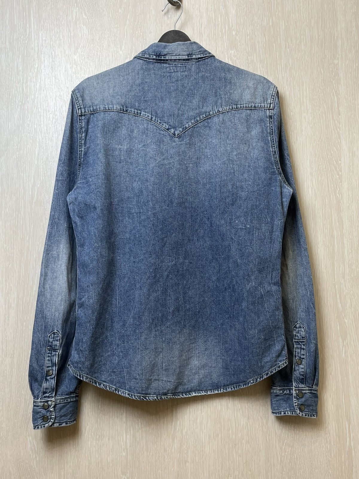 Allsaints × Vintage Allsaints Denim Shirt Western Style Size US M / EU 48-50 / 2 - 7 Thumbnail