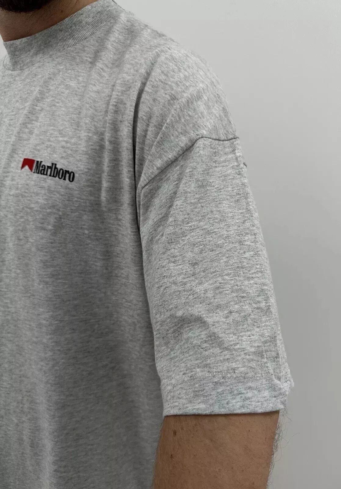 Vintage VINTAGE 1990s MARLBORO SHIRT MENS SINGLE STITCH CIGARETTE Size US XL / EU 56 / 4 - 6 Thumbnail