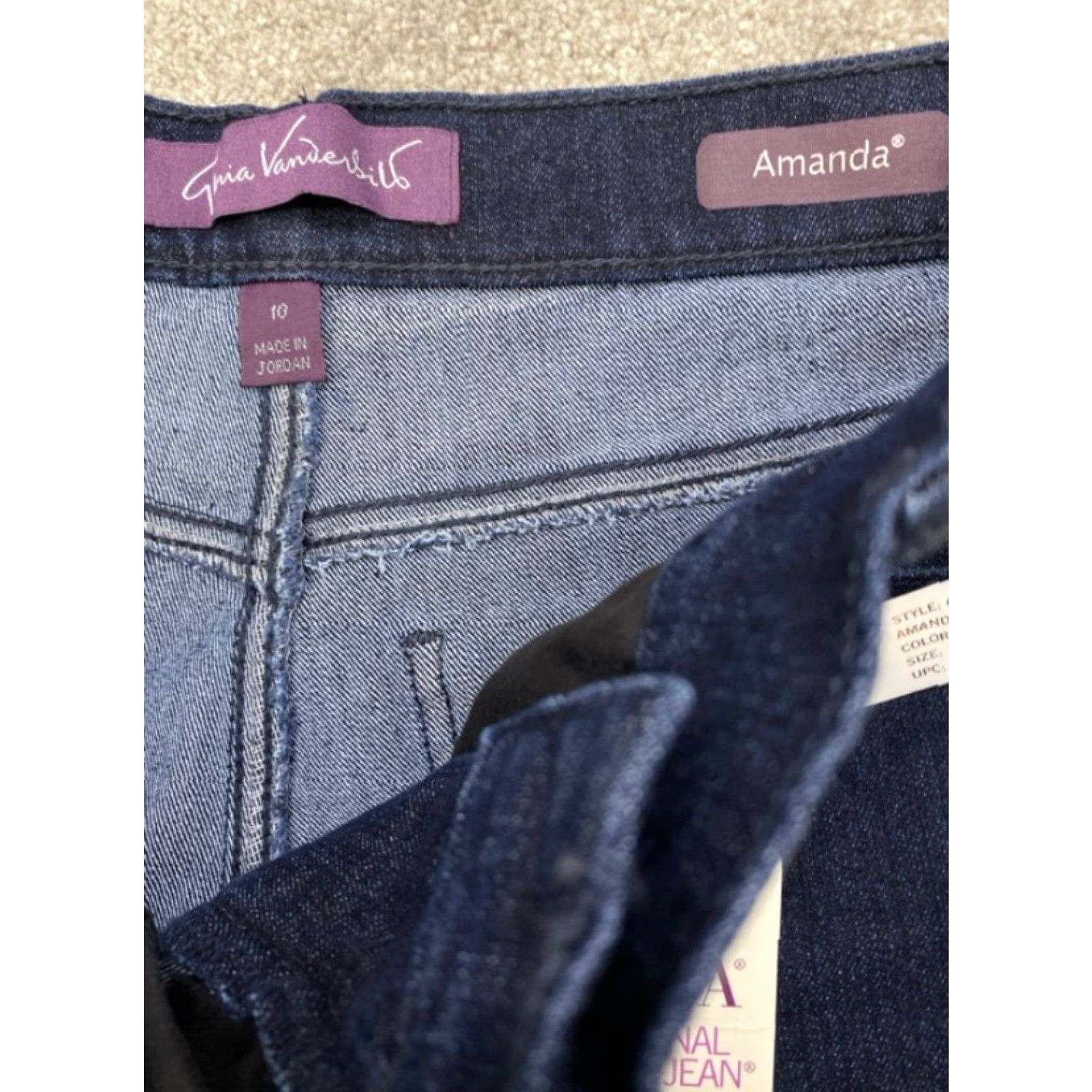 Gloria Vanderbilt VINTAGE Gloria Vanderbilt Amanda Jeans Womens 10 Denim Blue Stretch NWT 30x31 5085 Size 32" / US 10 / IT 46 - 3 Thumbnail
