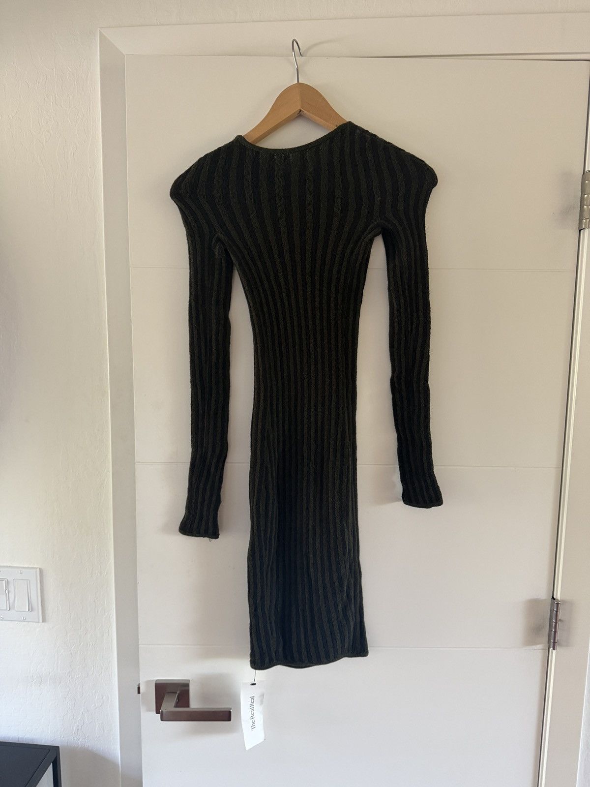 ISA BOULDER Isa Boulder Black & Military Green Minidress Size XS / US 0-2 / IT 36-38 - 6 Thumbnail