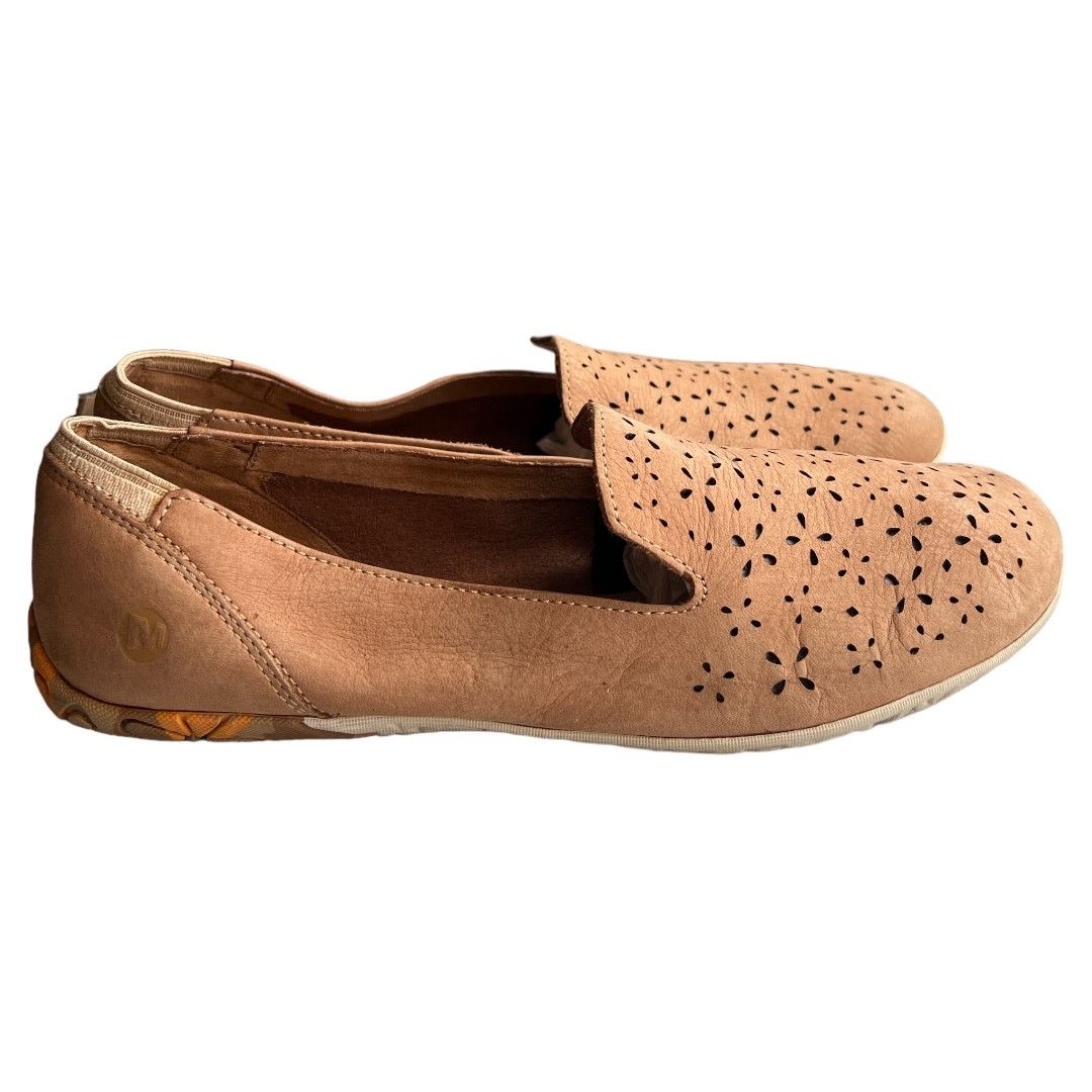 Merell MERELL Brown Leather Flat Shoes, US9 Size US 9 / IT 39 - 2 Thumbnail
